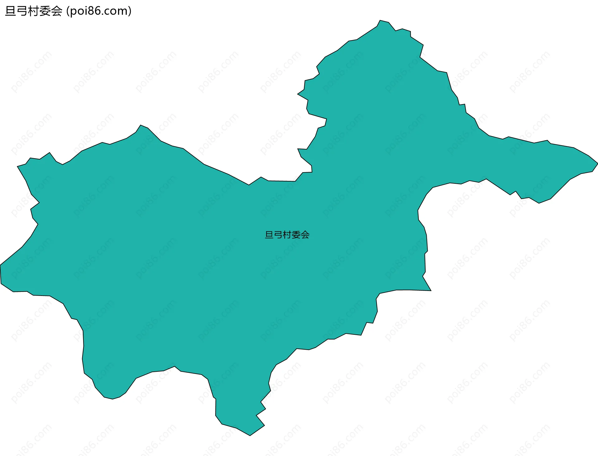 旦弓村委会边界地图