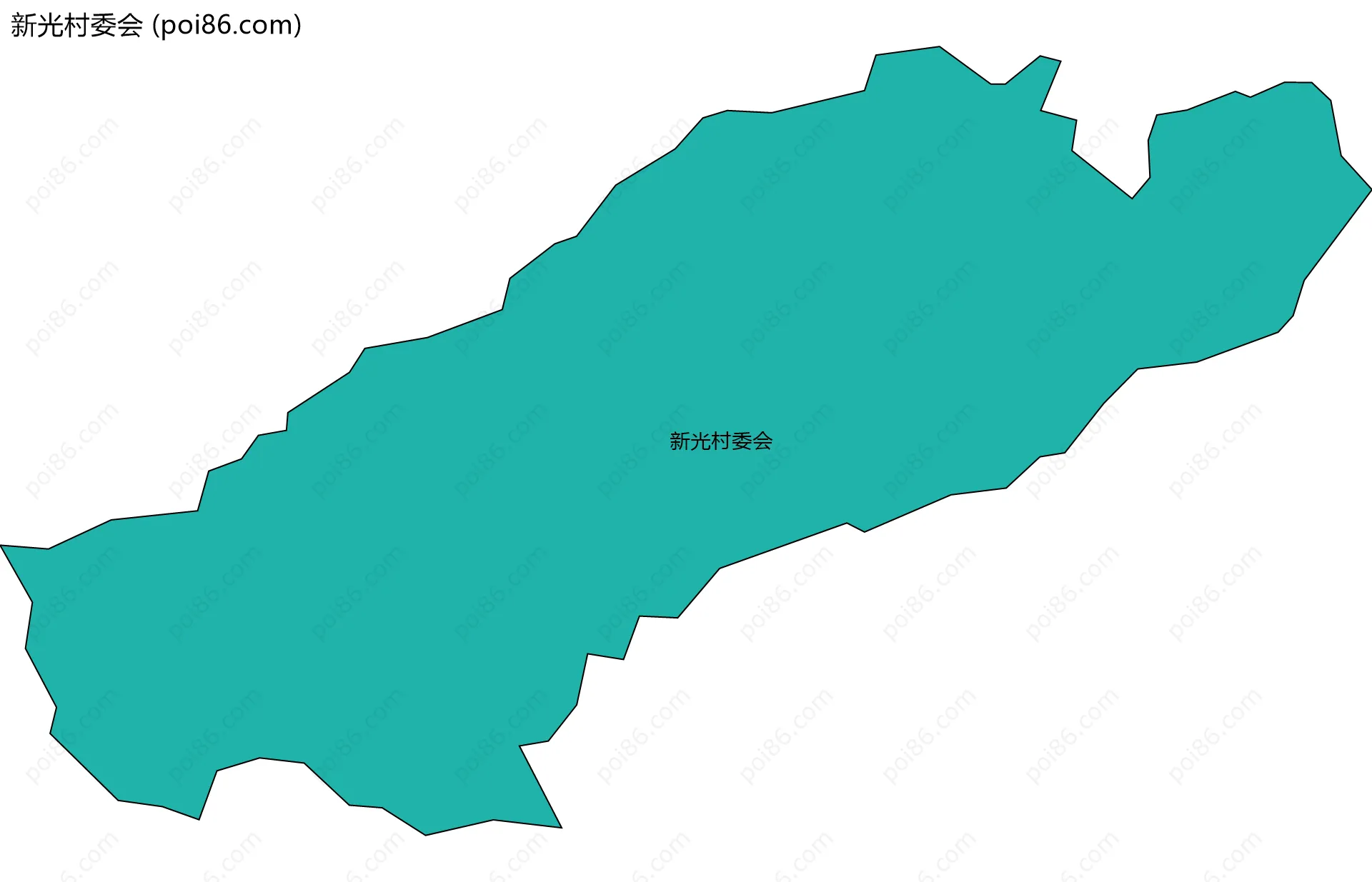 新光村委会边界地图