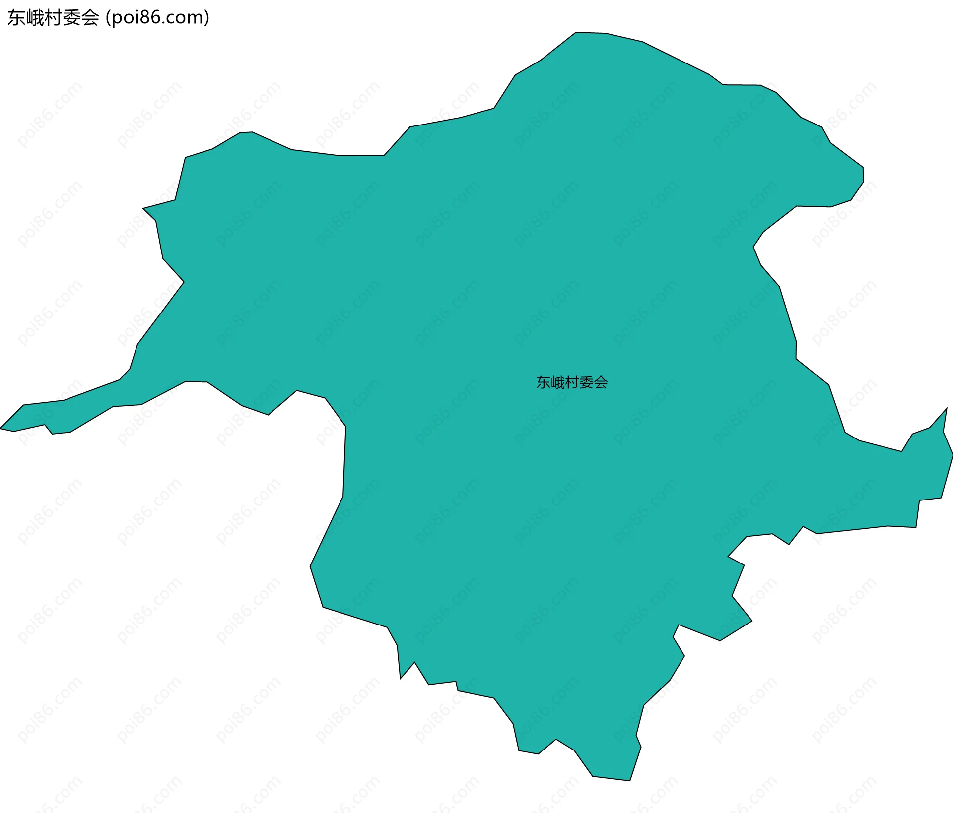 东峨村委会边界地图