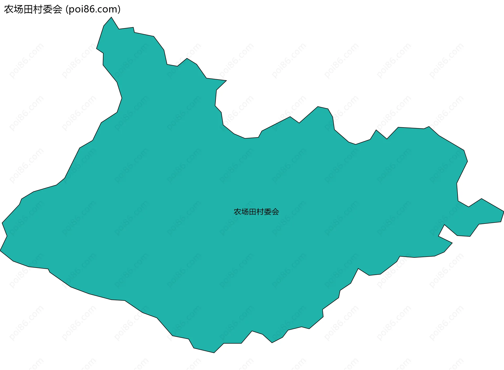 农场田村委会边界地图