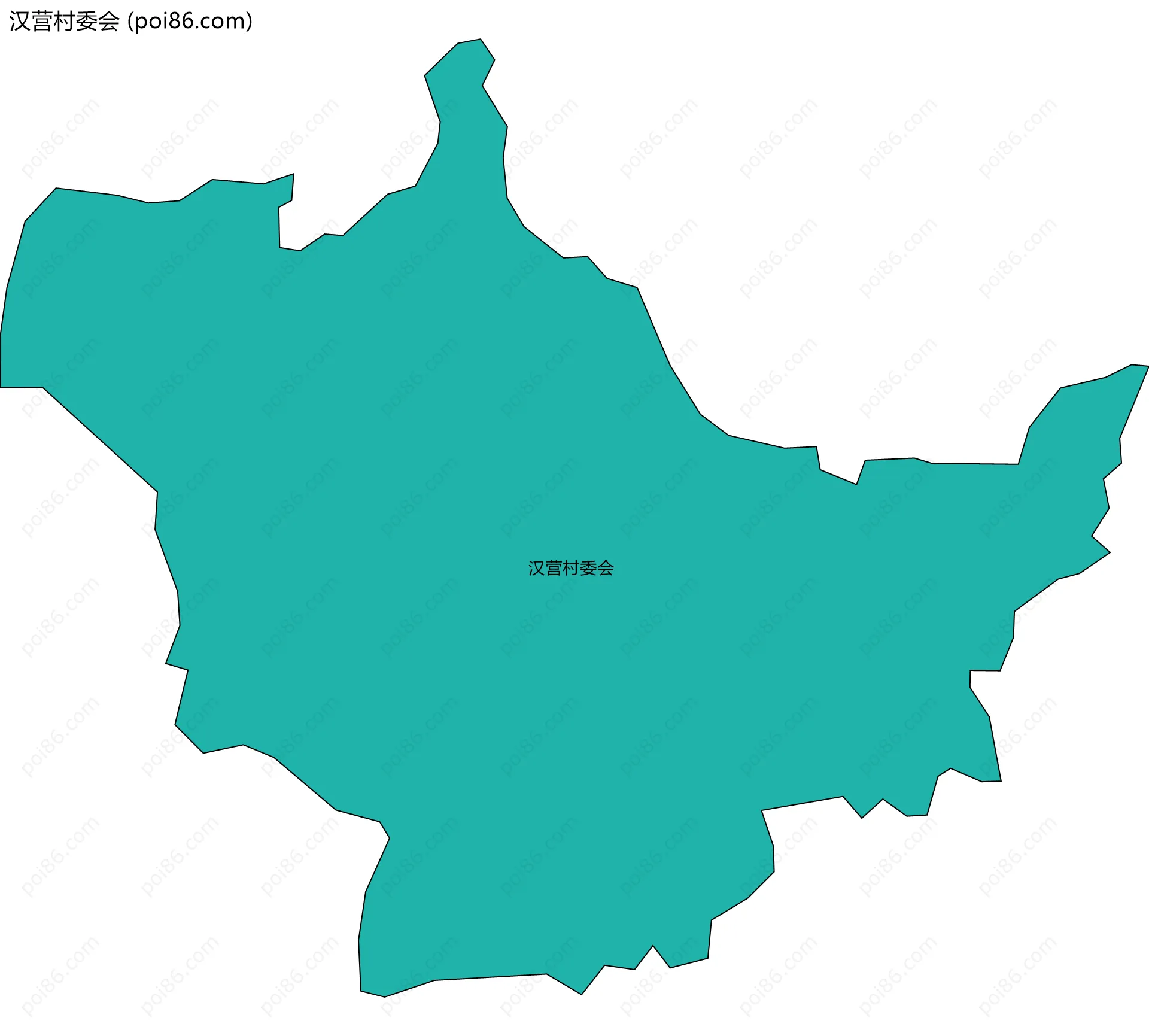 汉营村委会边界地图