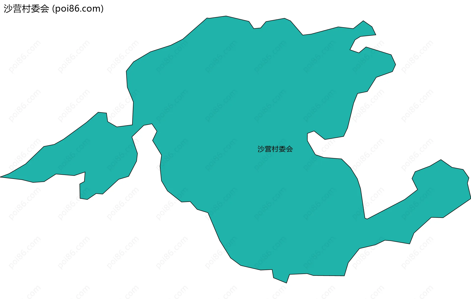 沙营村委会边界地图