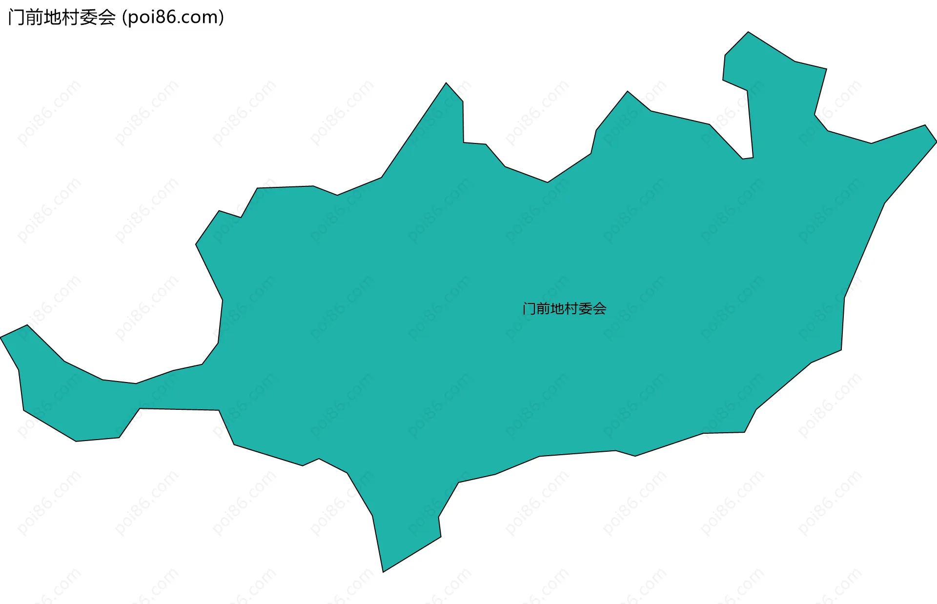 门前地村委会边界地图