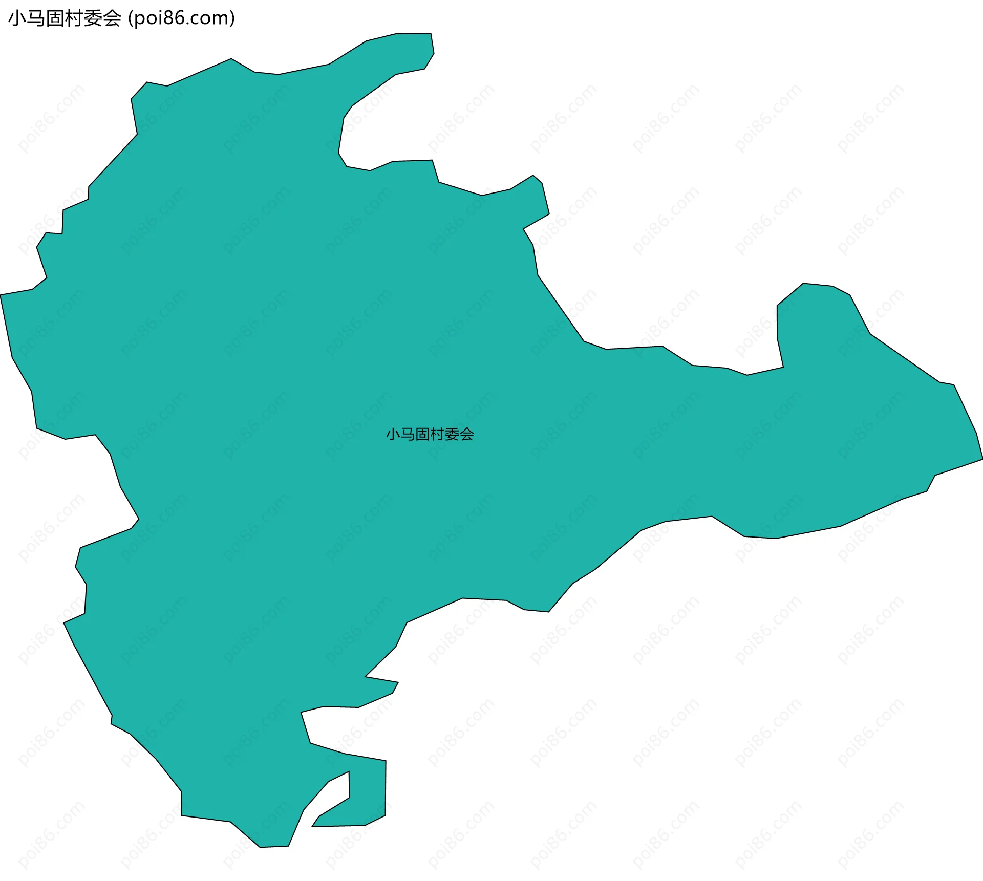 小马固村委会边界地图