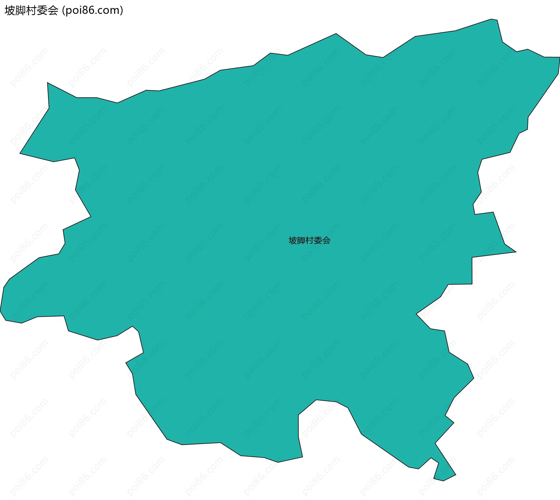 坡脚村委会边界地图