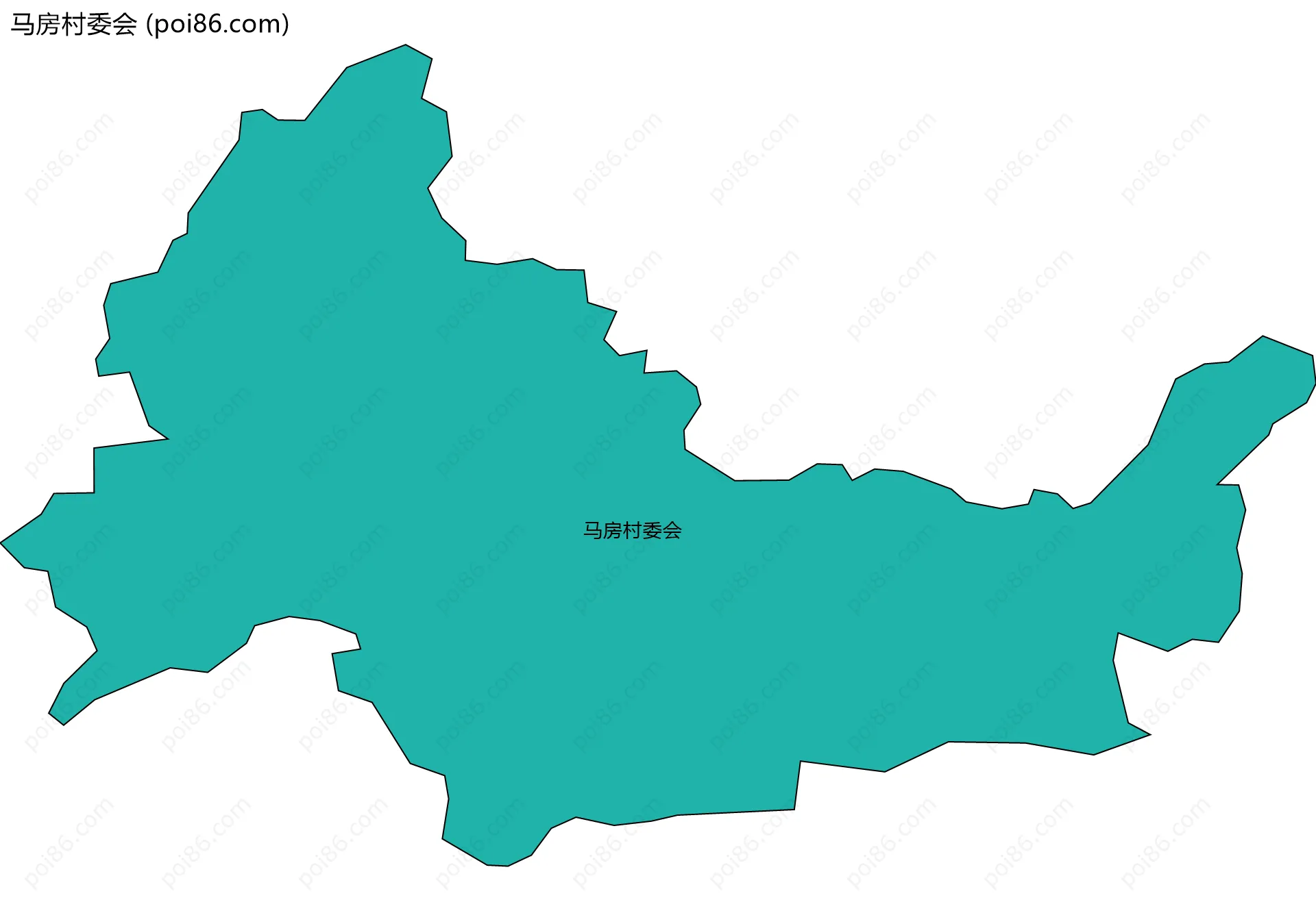 马房村委会边界地图