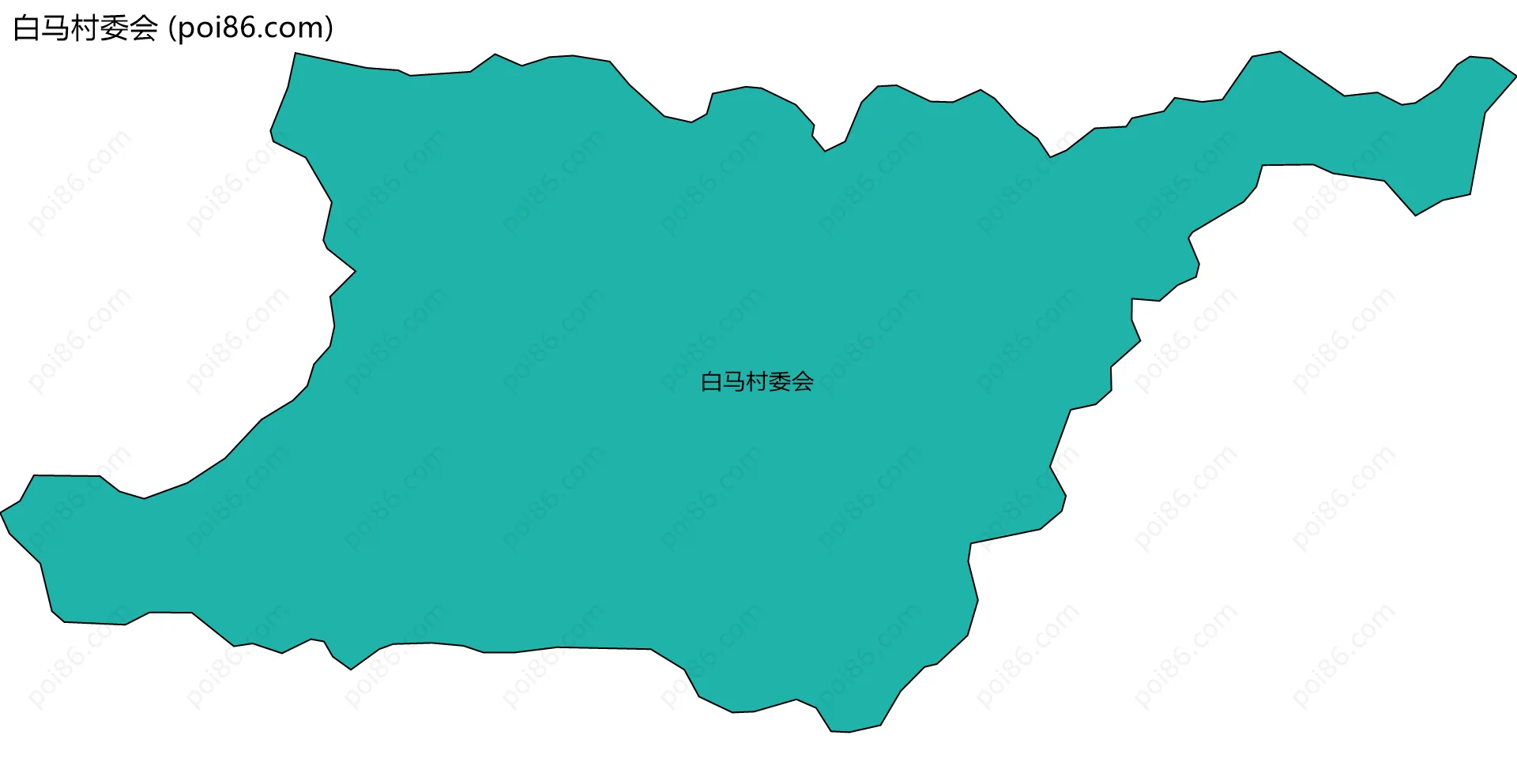 白马村委会边界地图