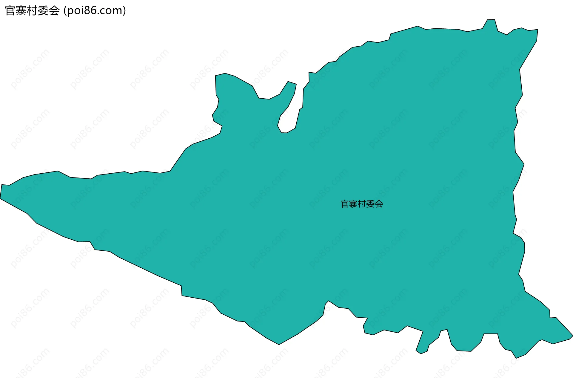 官寨村委会边界地图