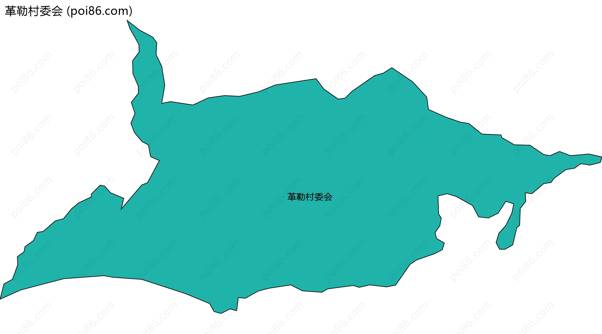 革勒村委会边界地图
