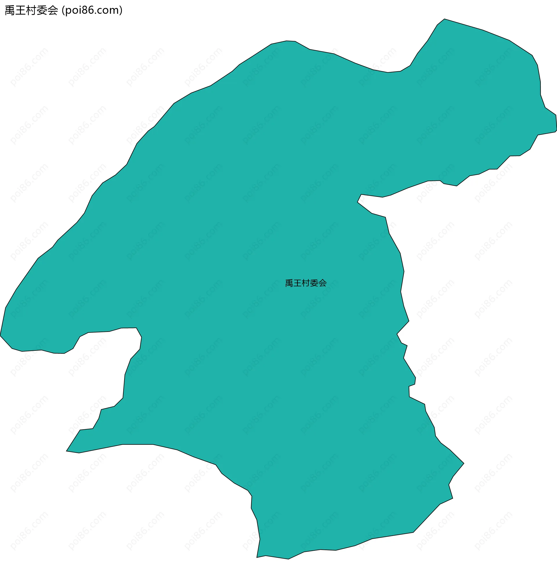 禹王村委会边界地图