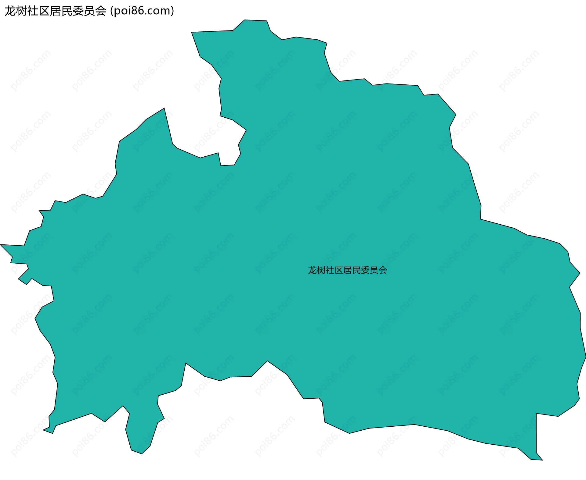 龙树社区居民委员会边界地图