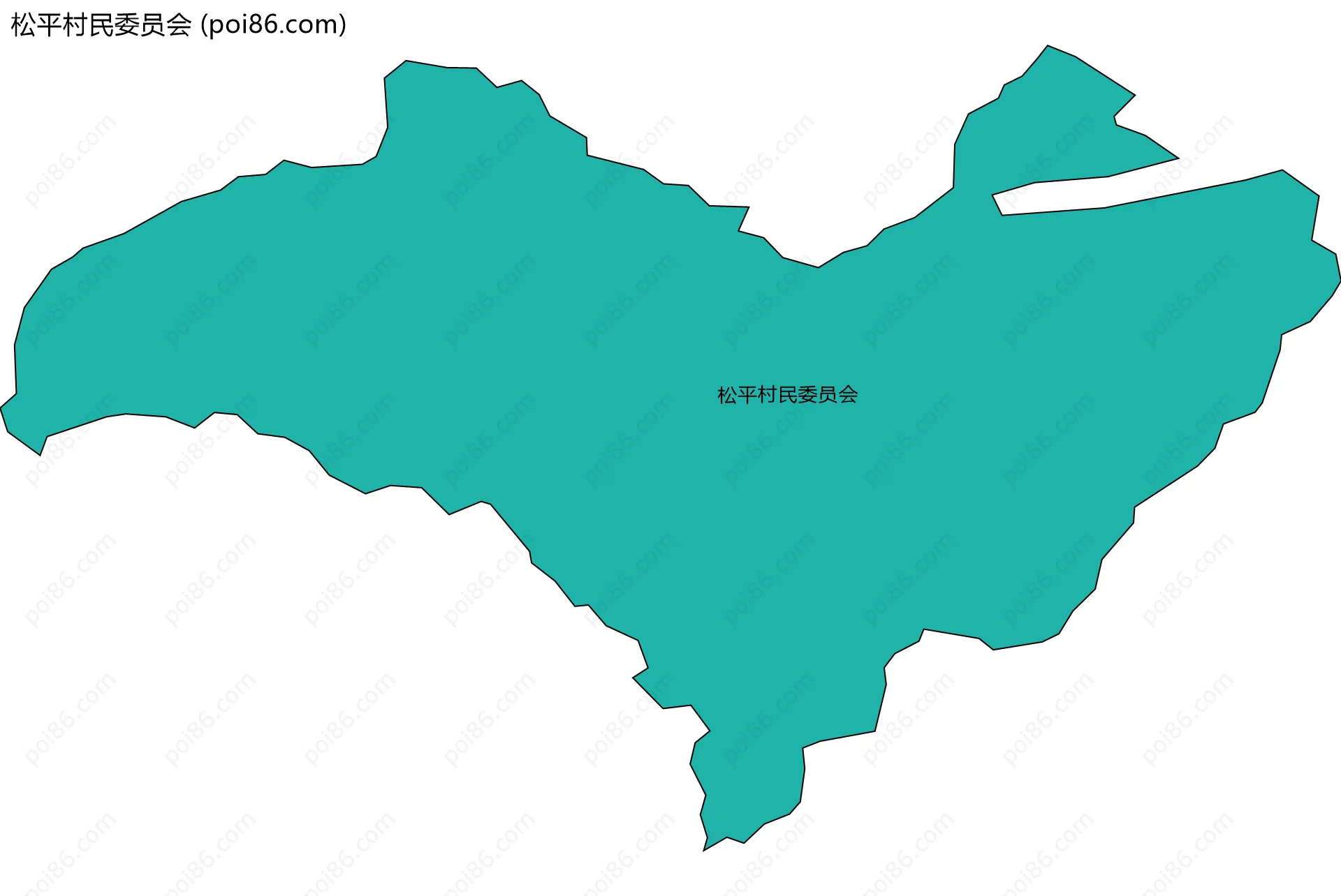 松平村民委员会边界地图