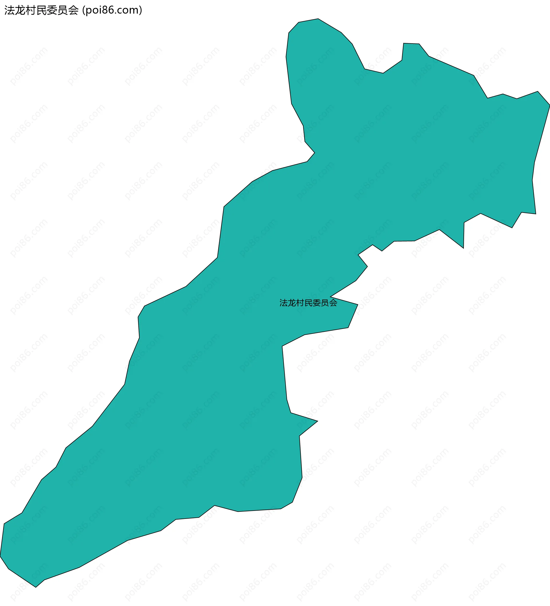 法龙村民委员会边界地图