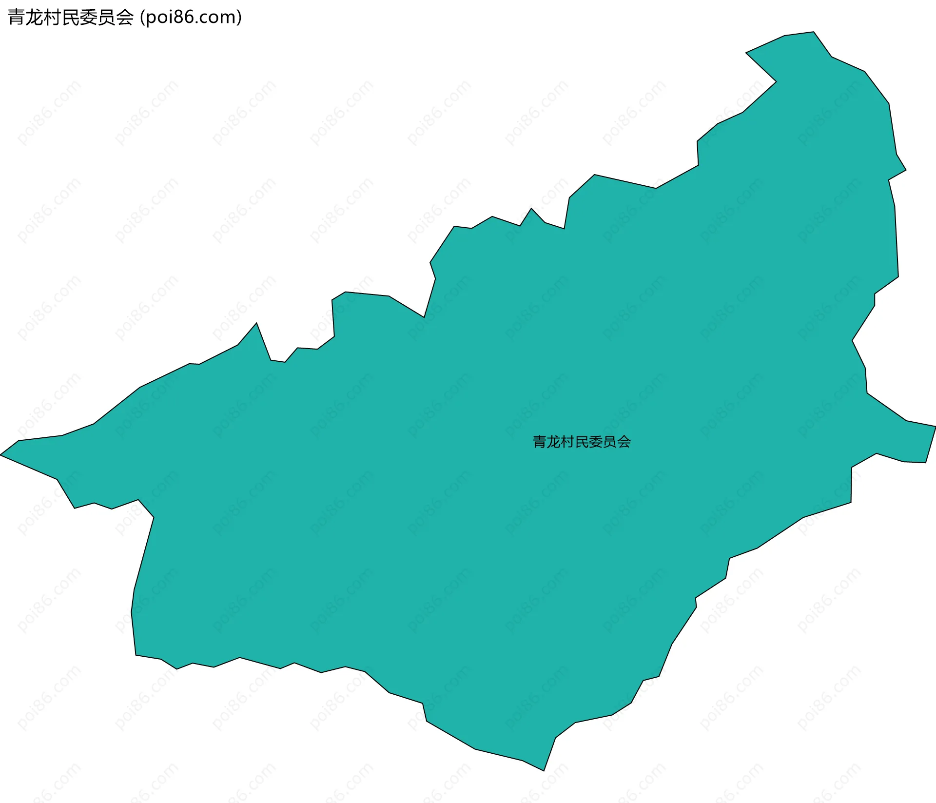 青龙村民委员会边界地图