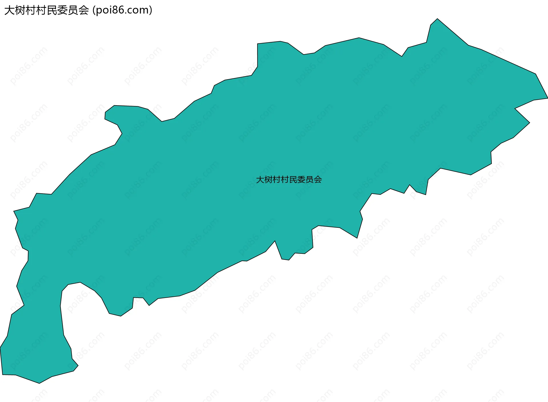 大树村村民委员会边界地图