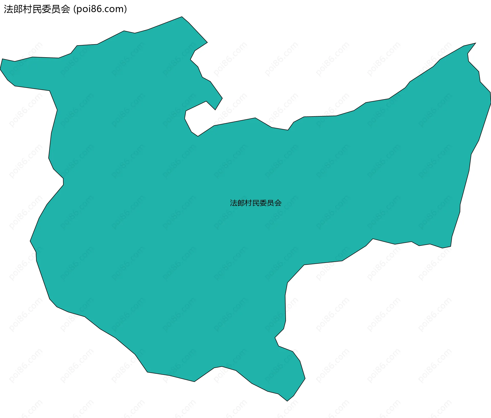 法郎村民委员会边界地图