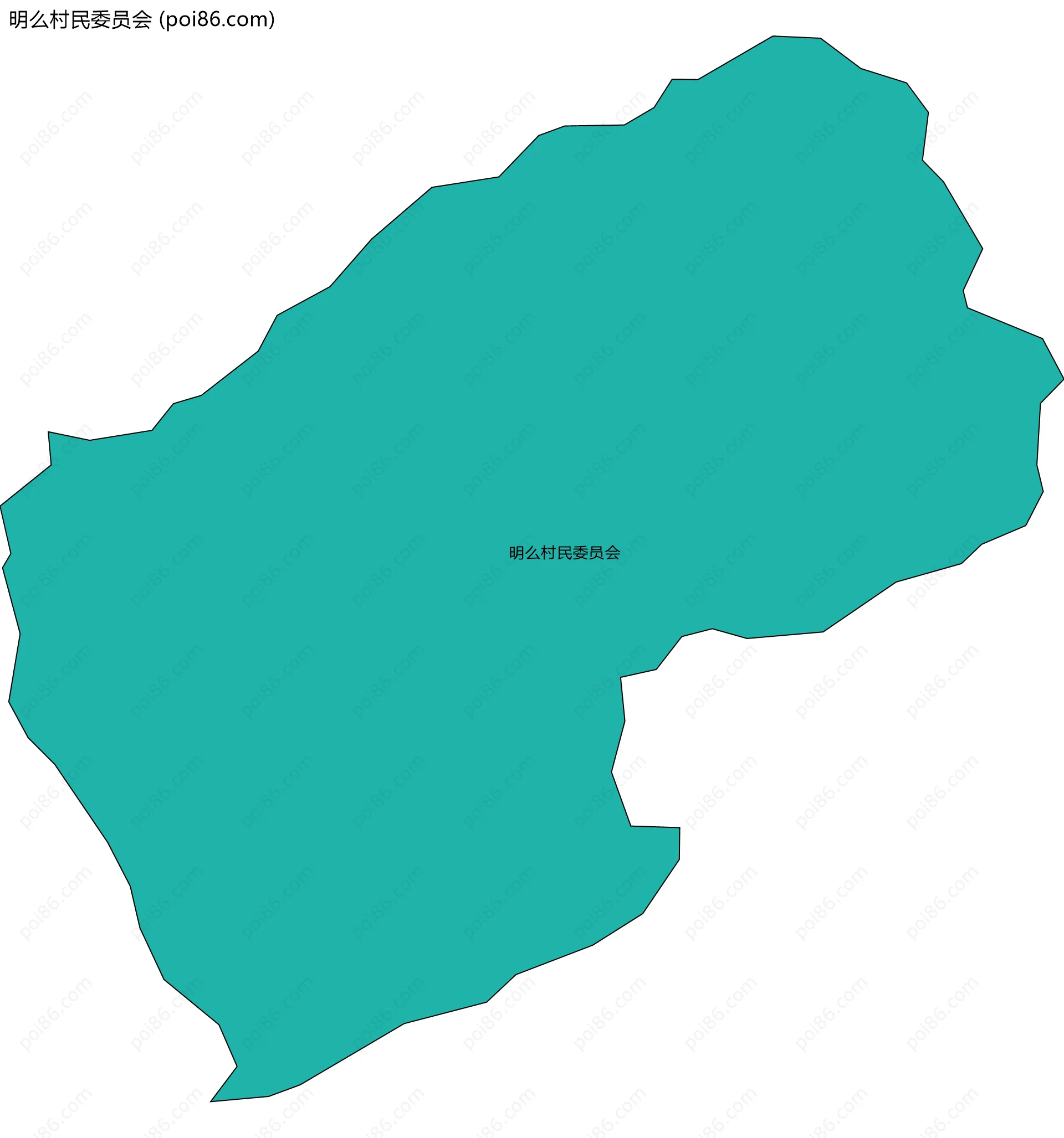 明么村民委员会边界地图