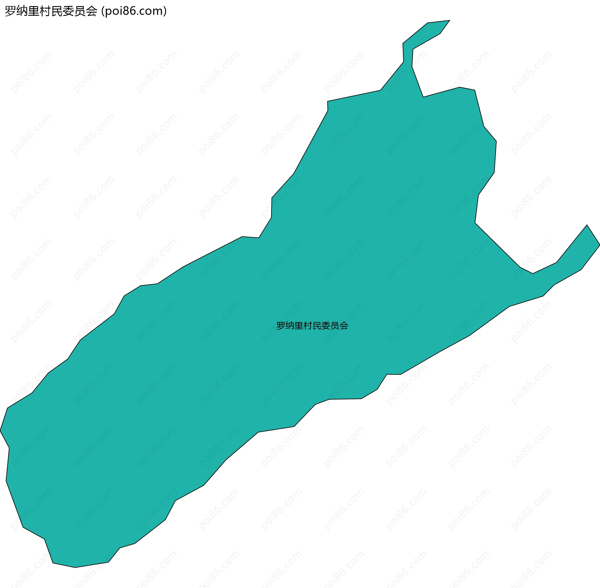罗纳里村民委员会边界地图