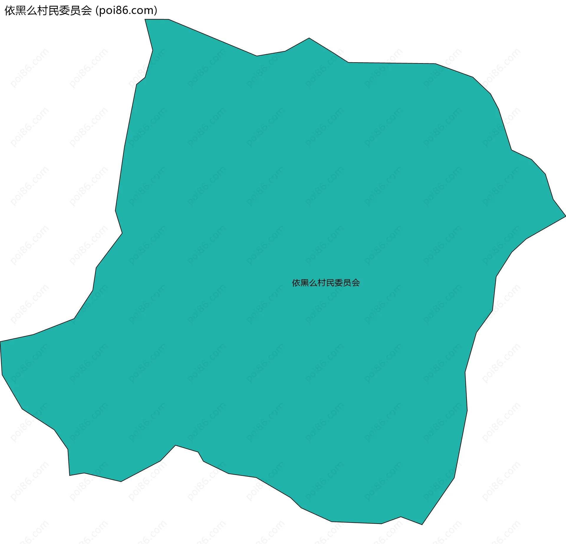 依黑么村民委员会边界地图