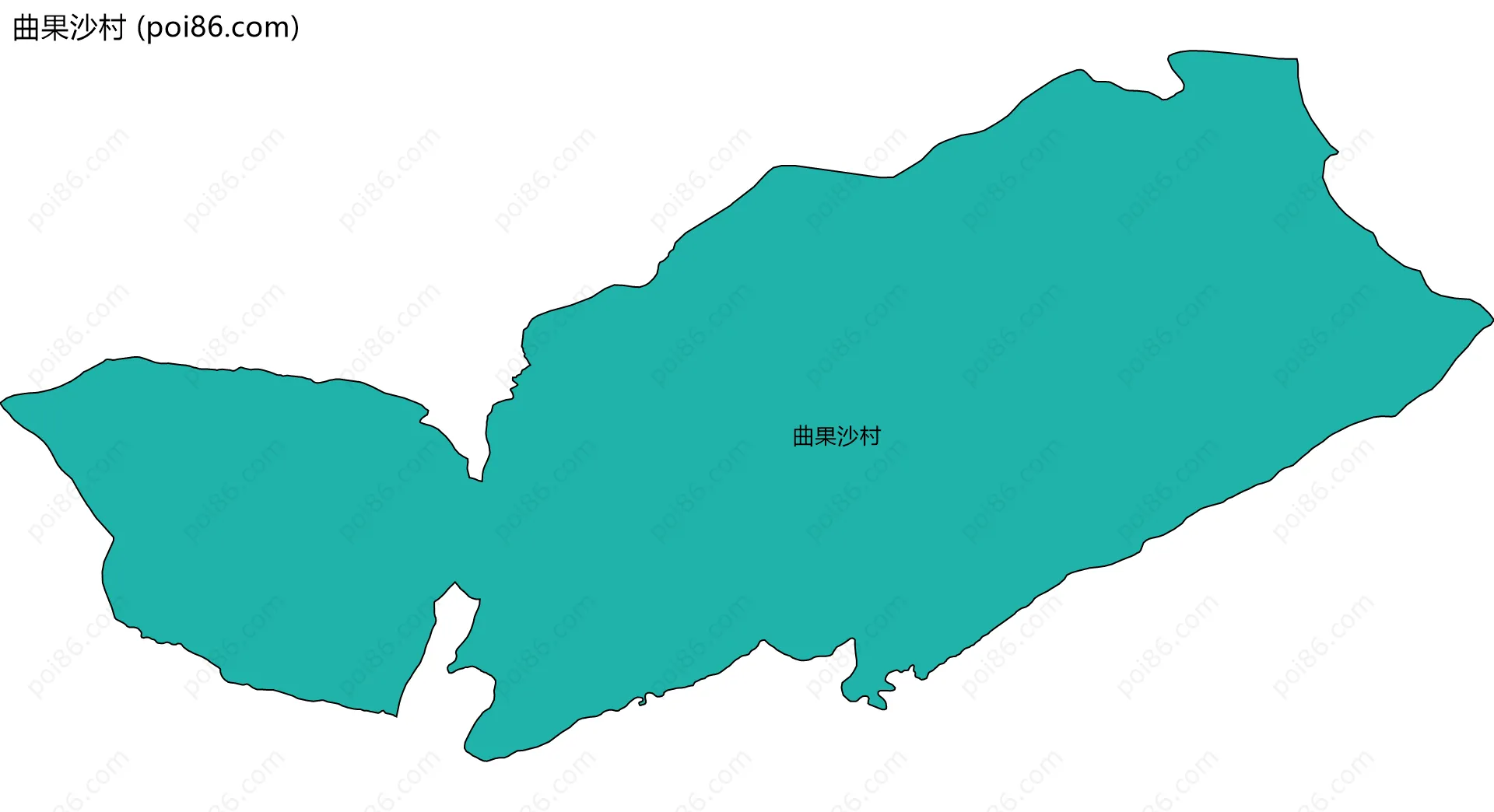 曲果沙村边界地图