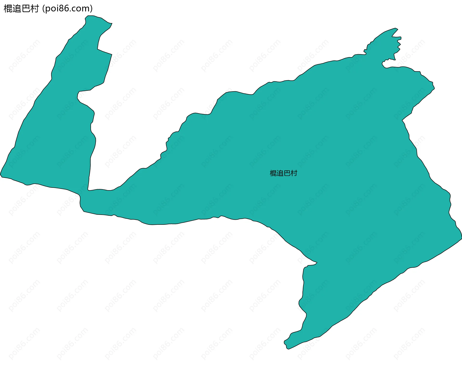棍追巴村边界地图