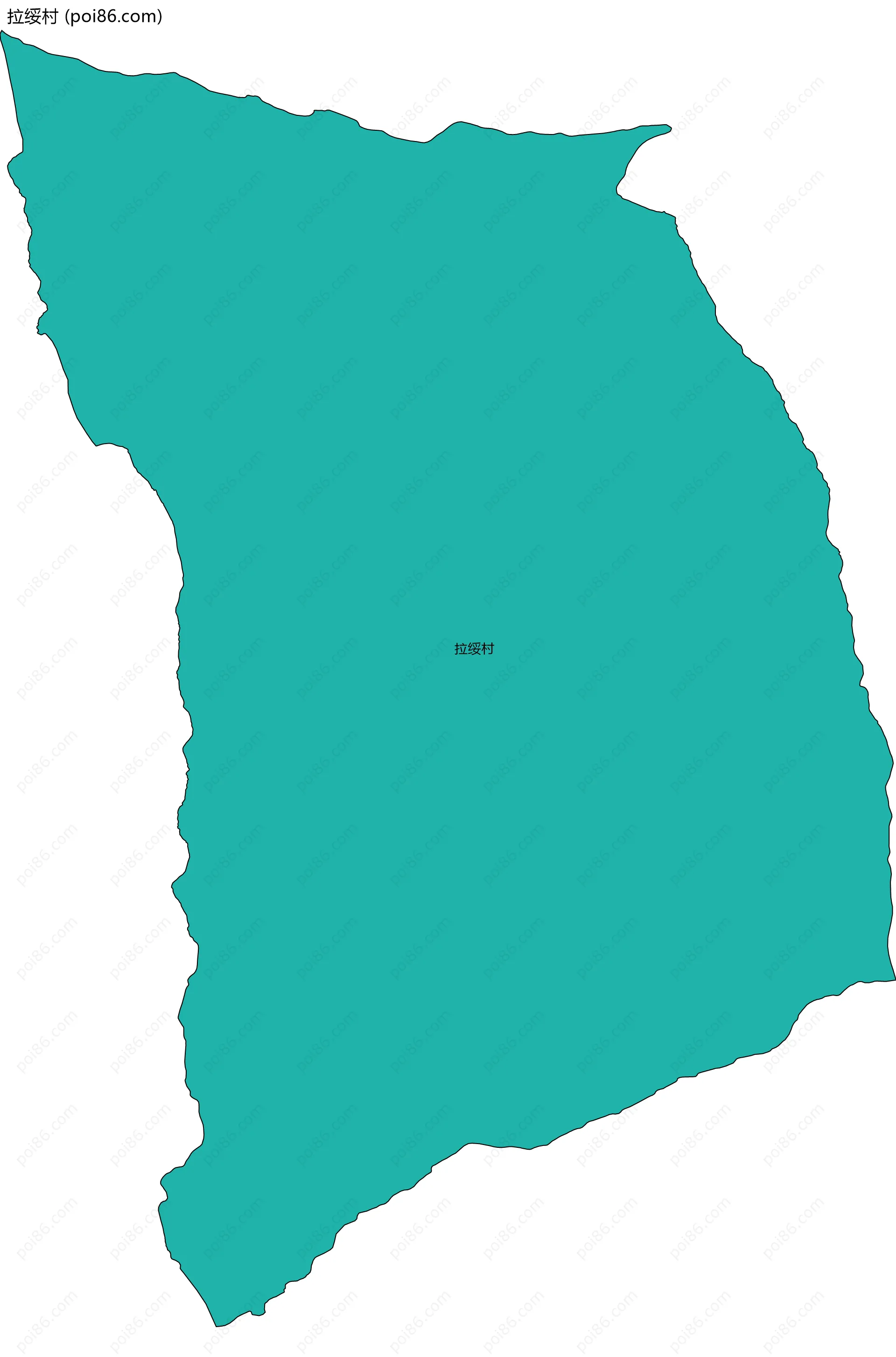 拉绥村边界地图