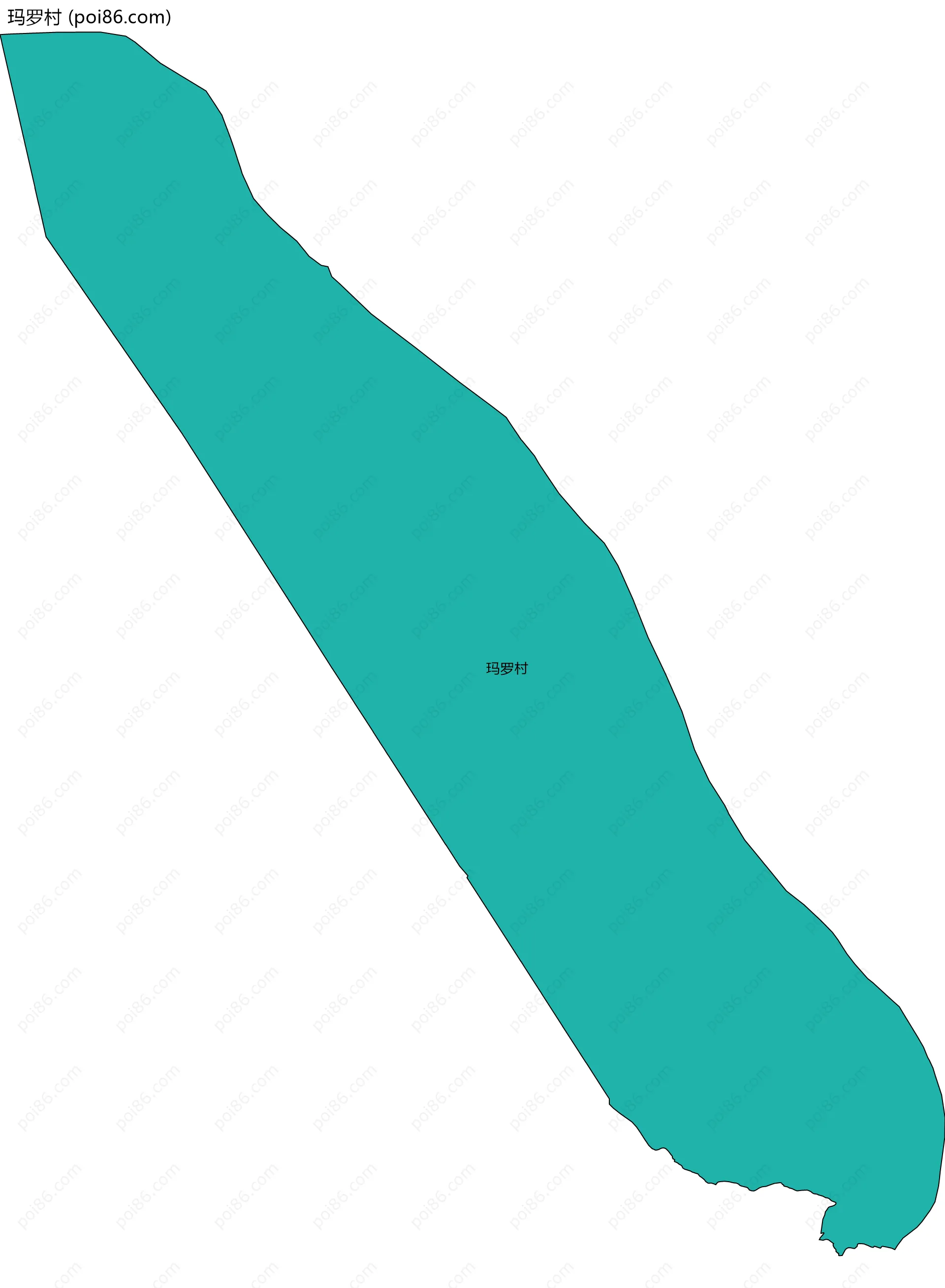 玛罗村边界地图