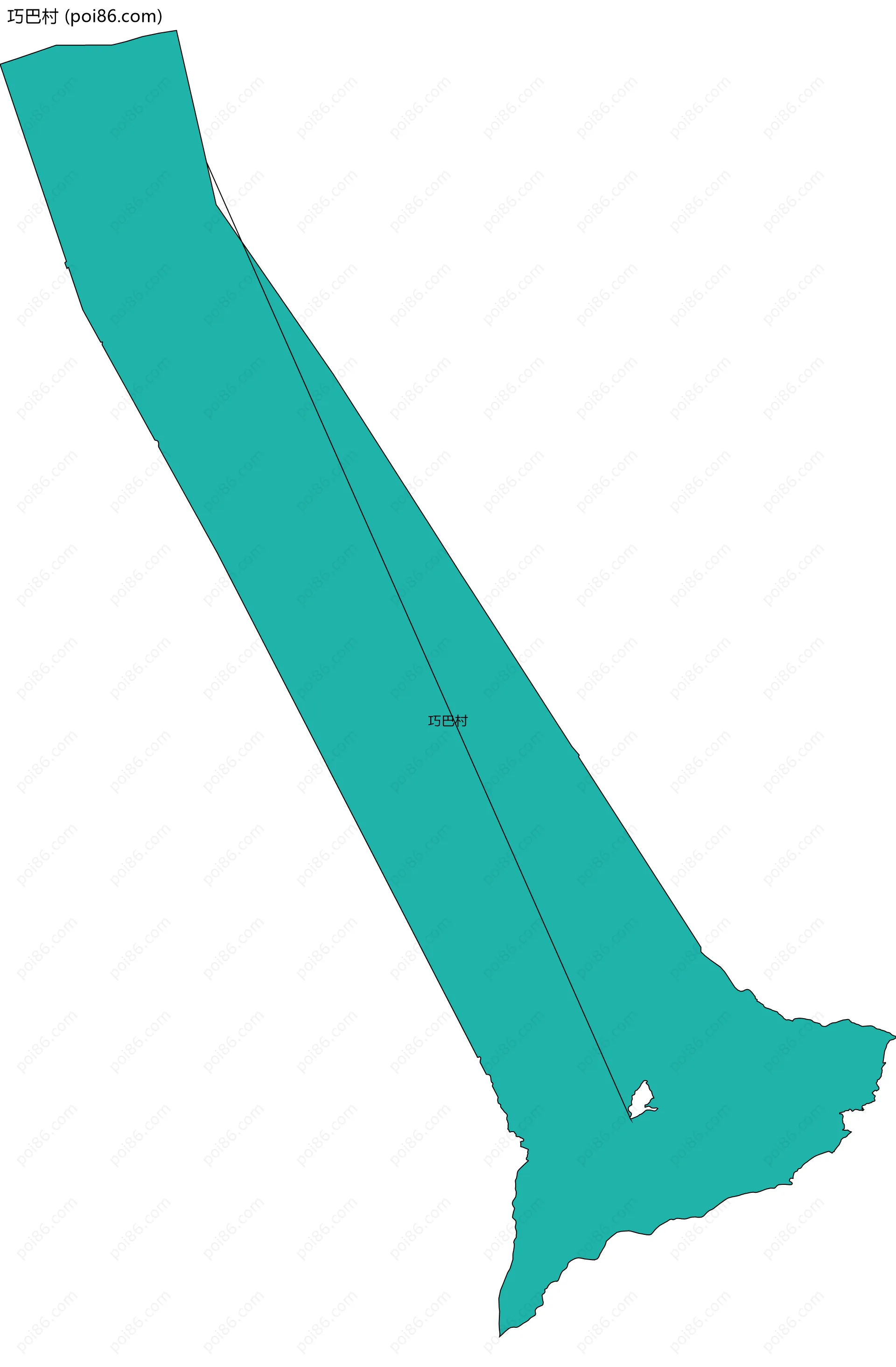 巧巴村边界地图