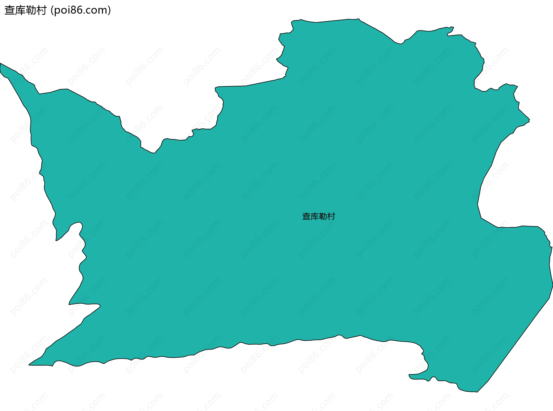查库勒村边界地图