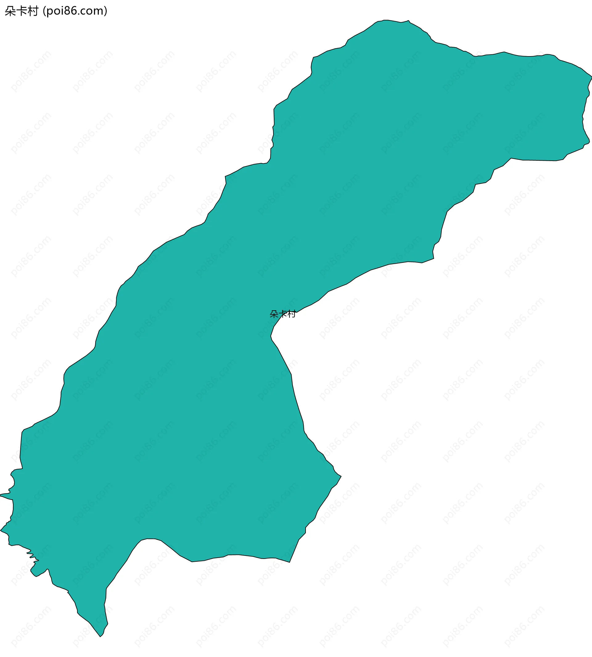 朵卡村边界地图