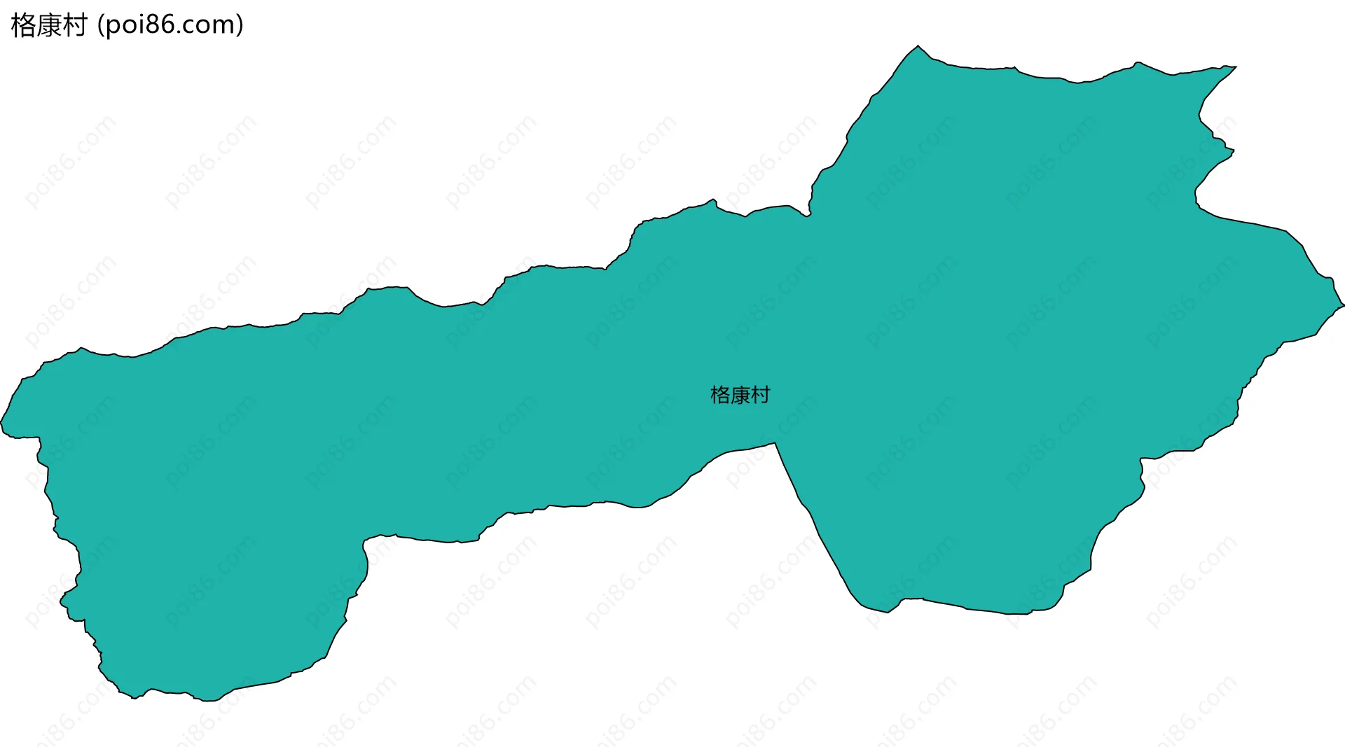 格康村边界地图