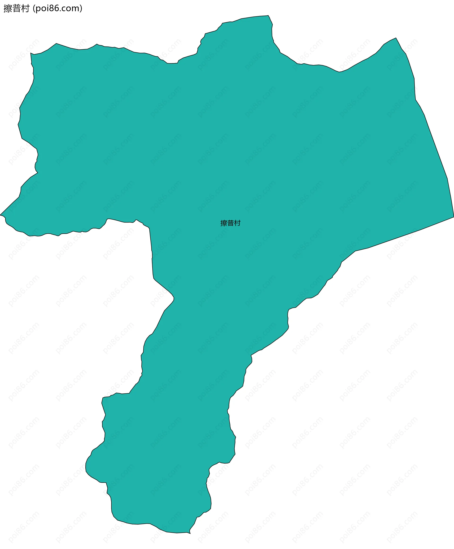 擦普村边界地图