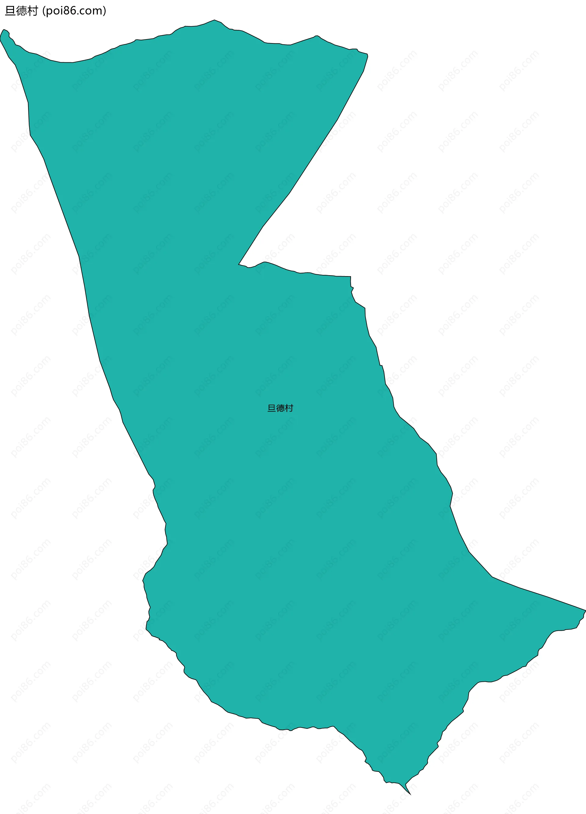 旦德村边界地图