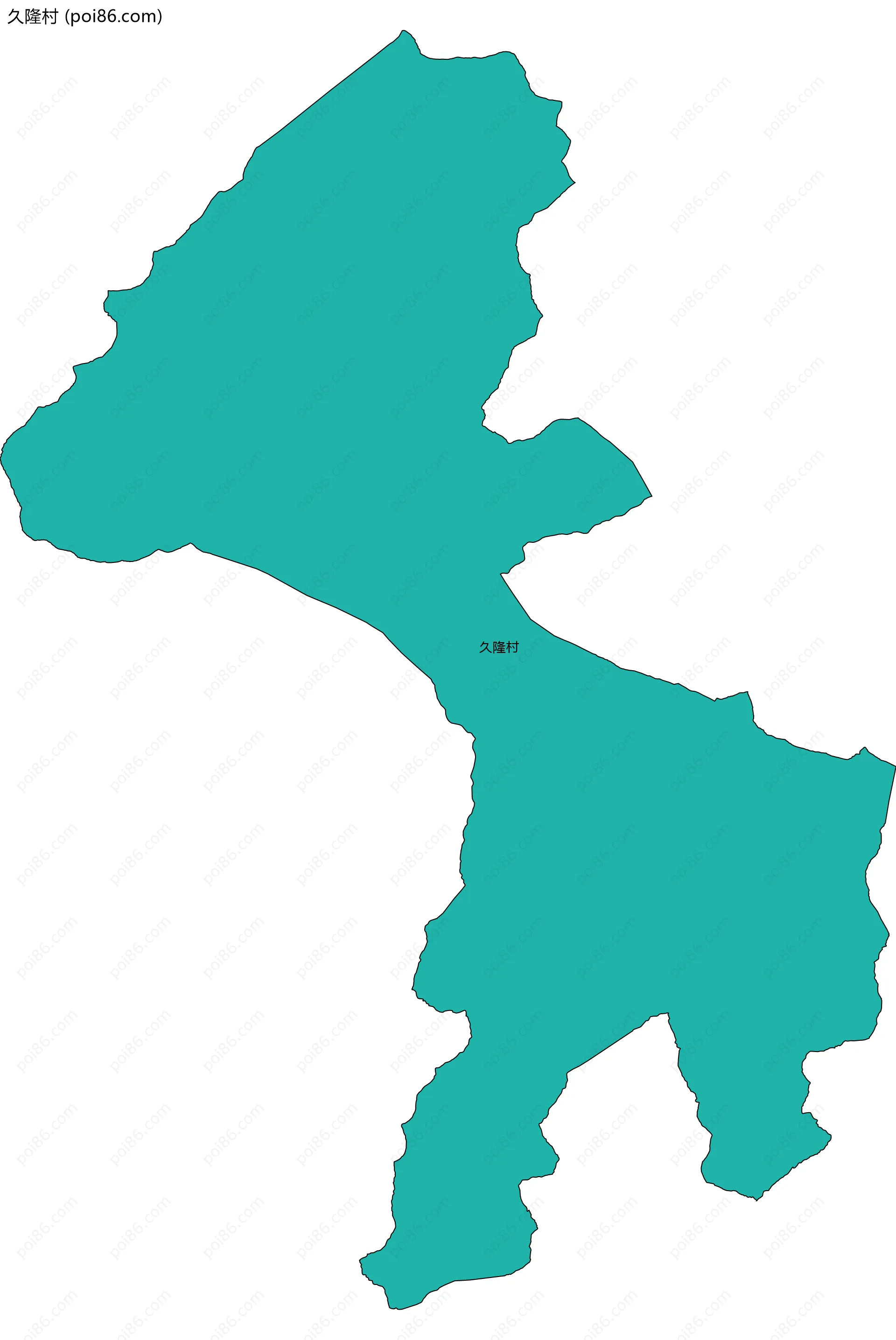 久隆村边界地图