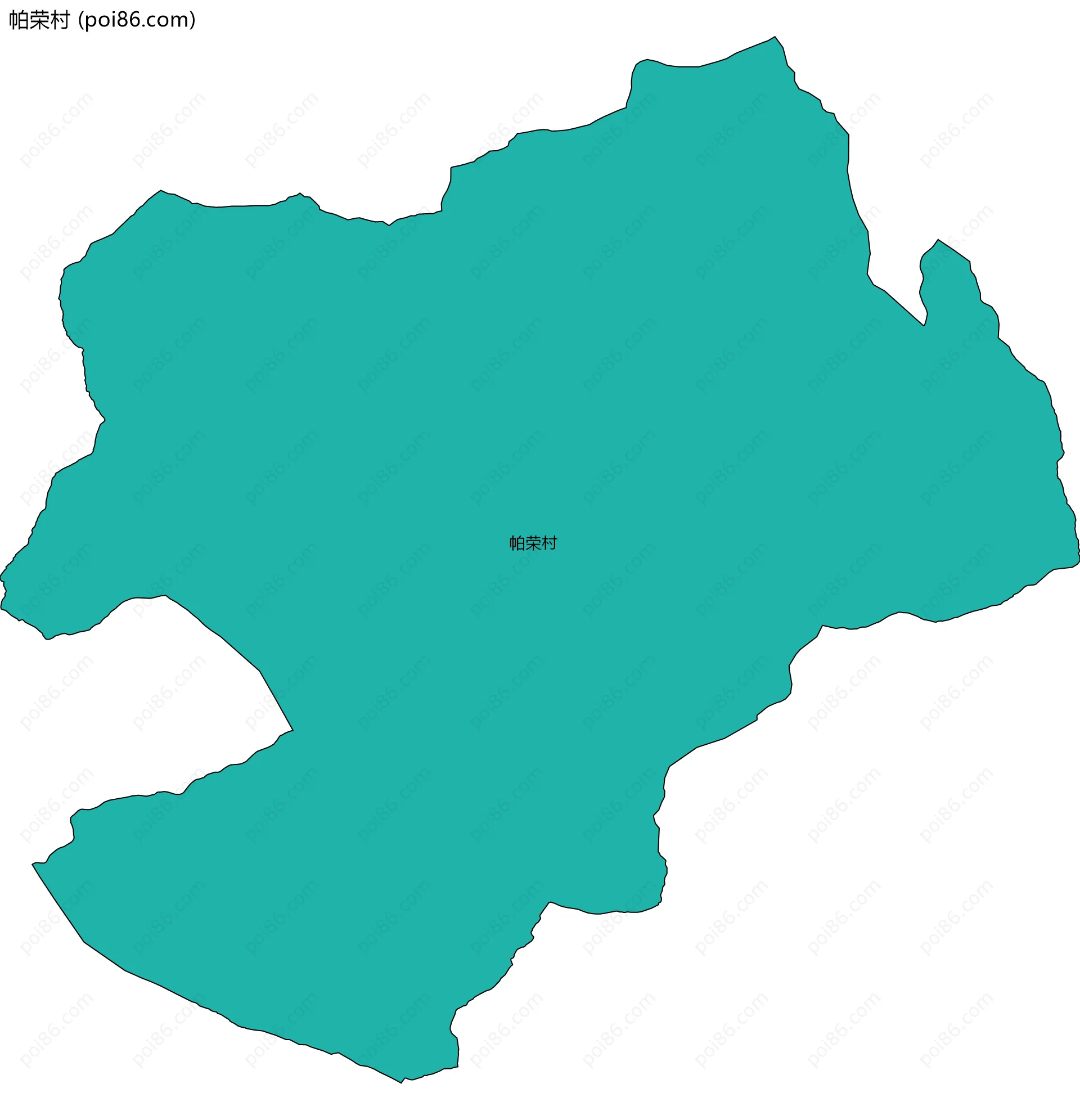 帕荣村边界地图