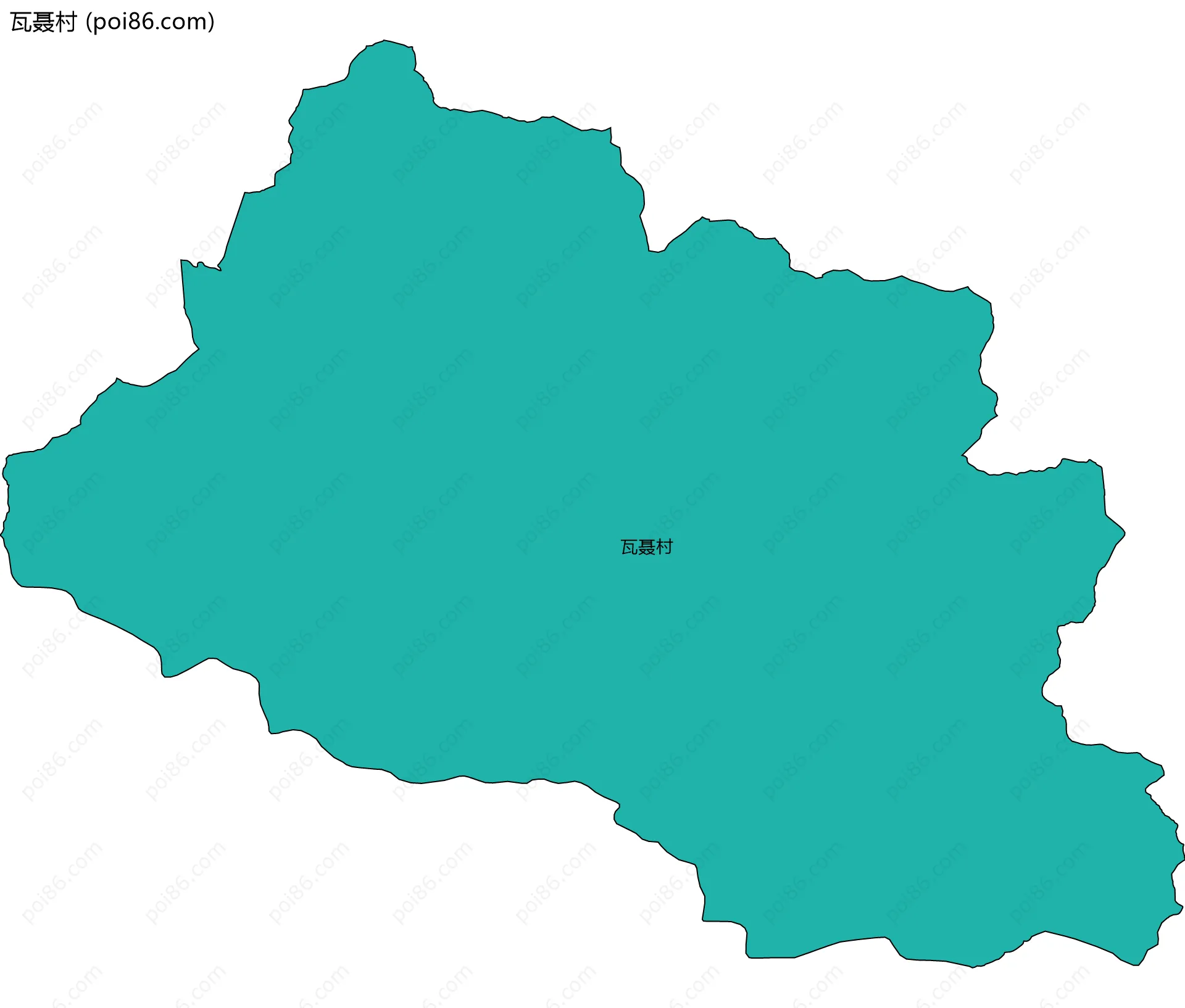 瓦聂村边界地图