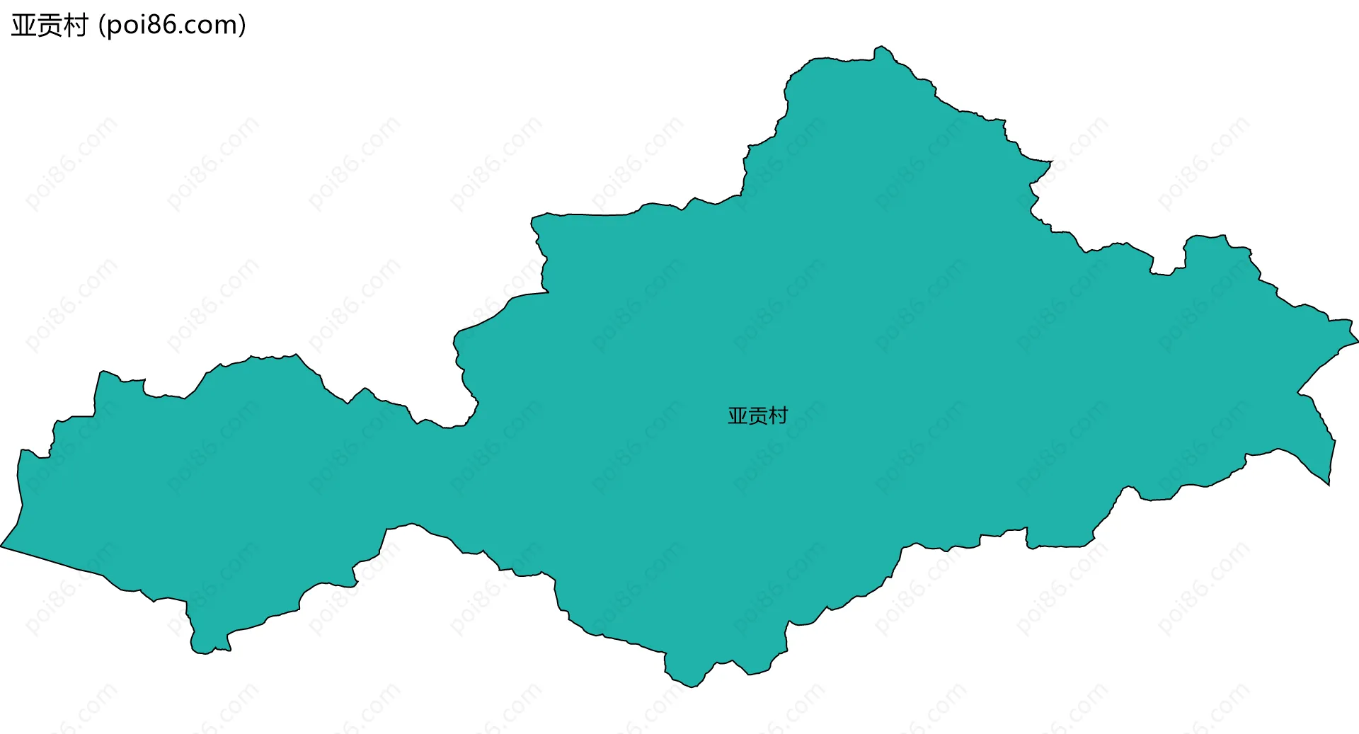 亚贡村边界地图