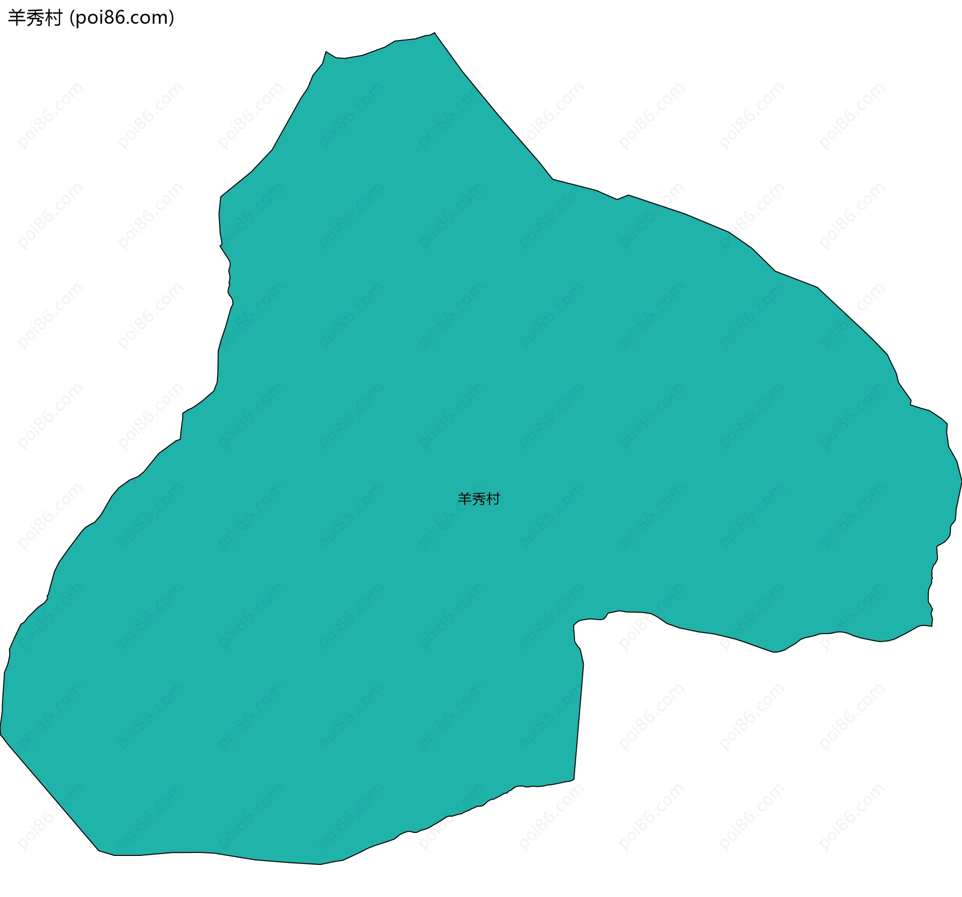 羊秀村边界地图