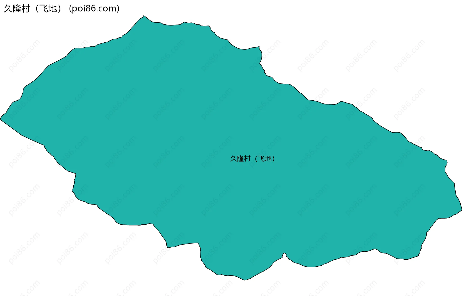 久隆村（飞地）边界地图