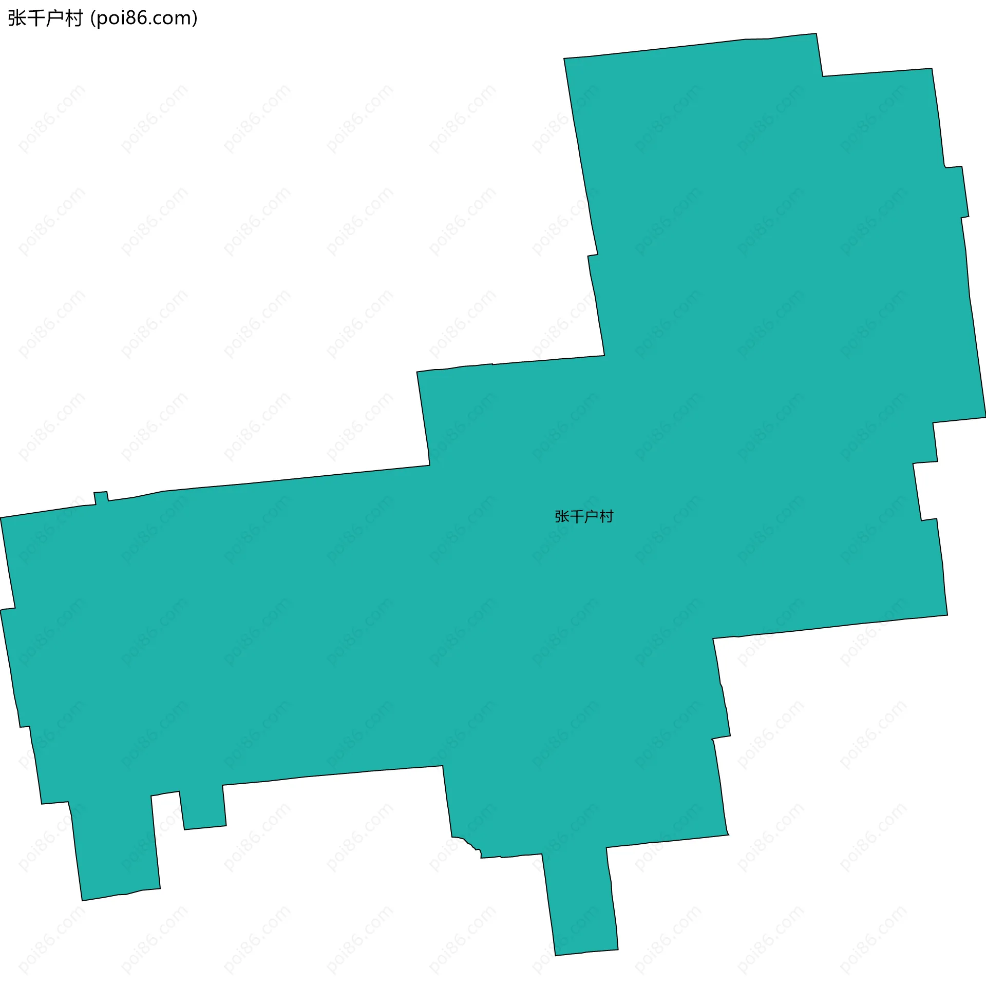 张千户村边界地图