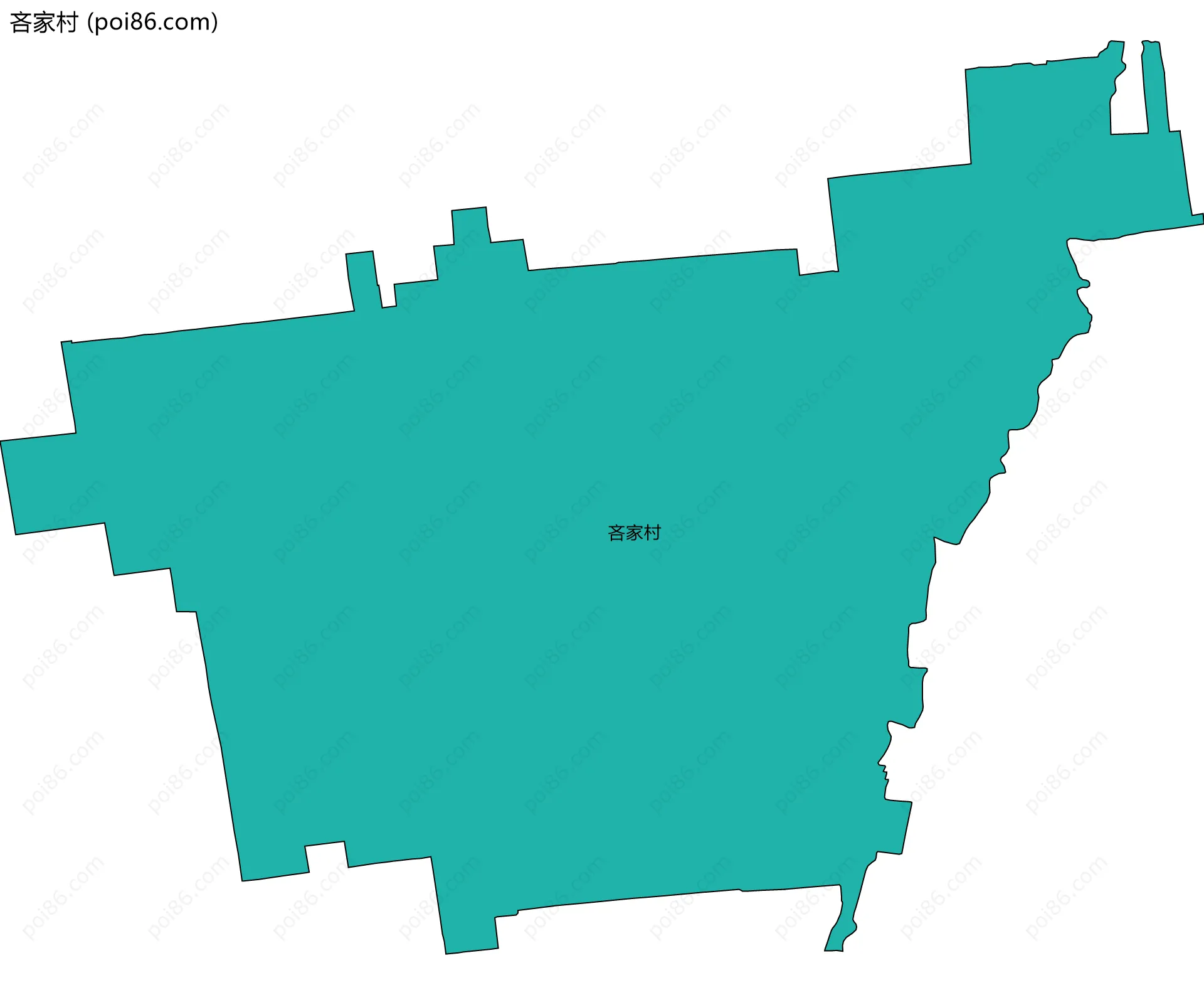 吝家村边界地图