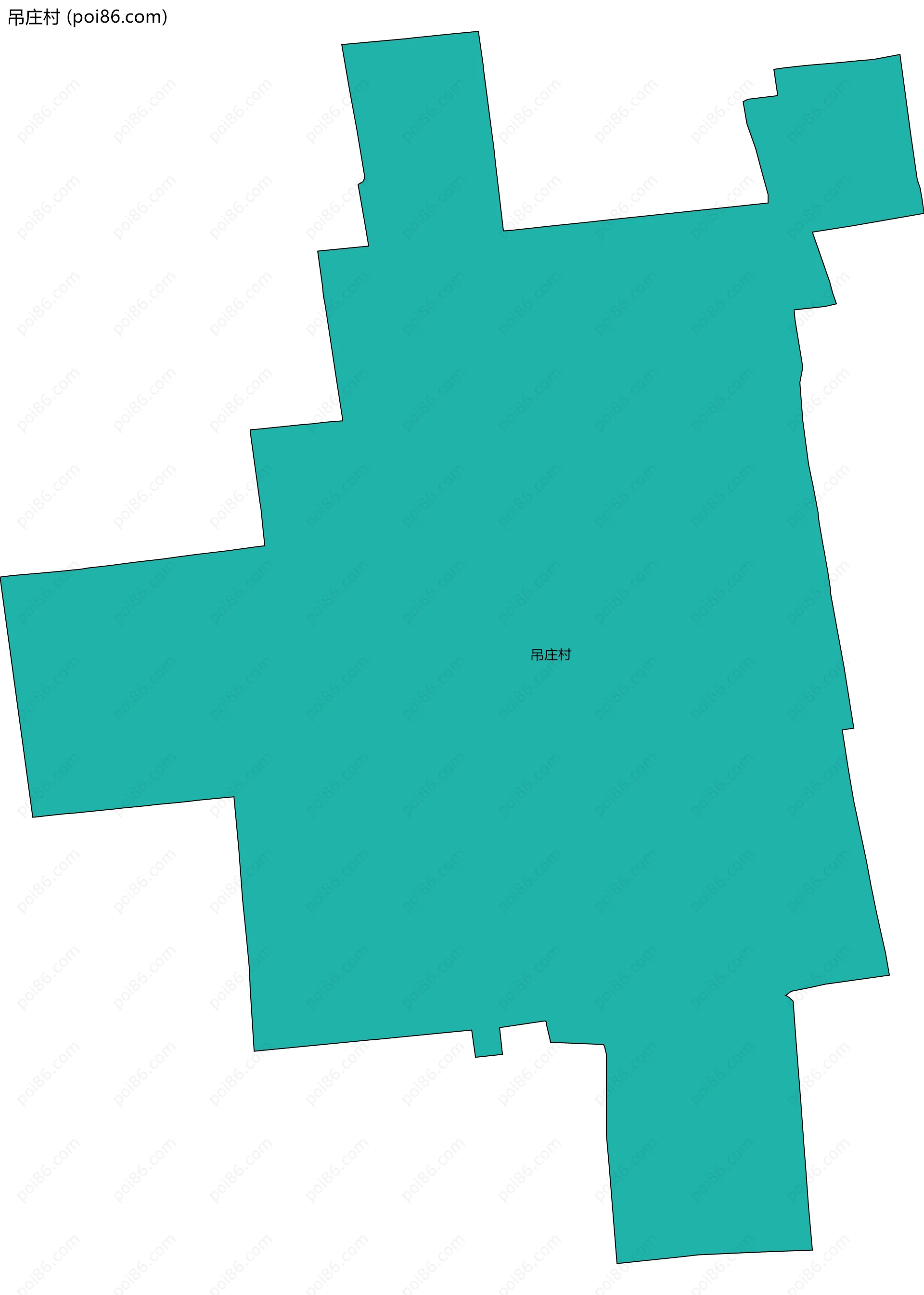 吊庄村边界地图