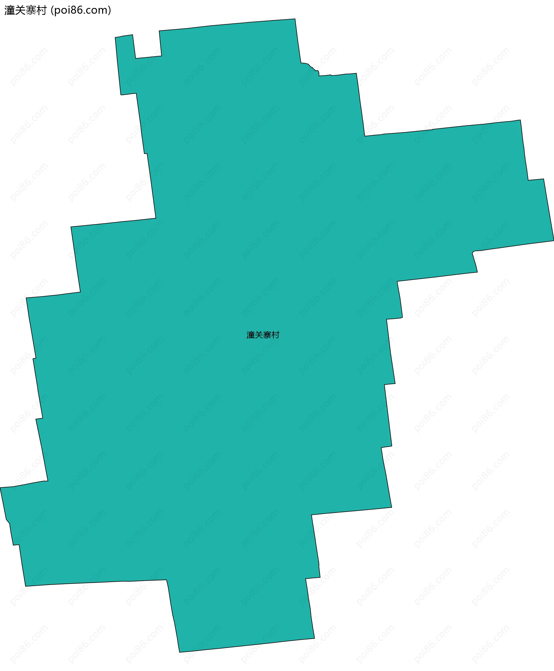 潼关寨村边界地图