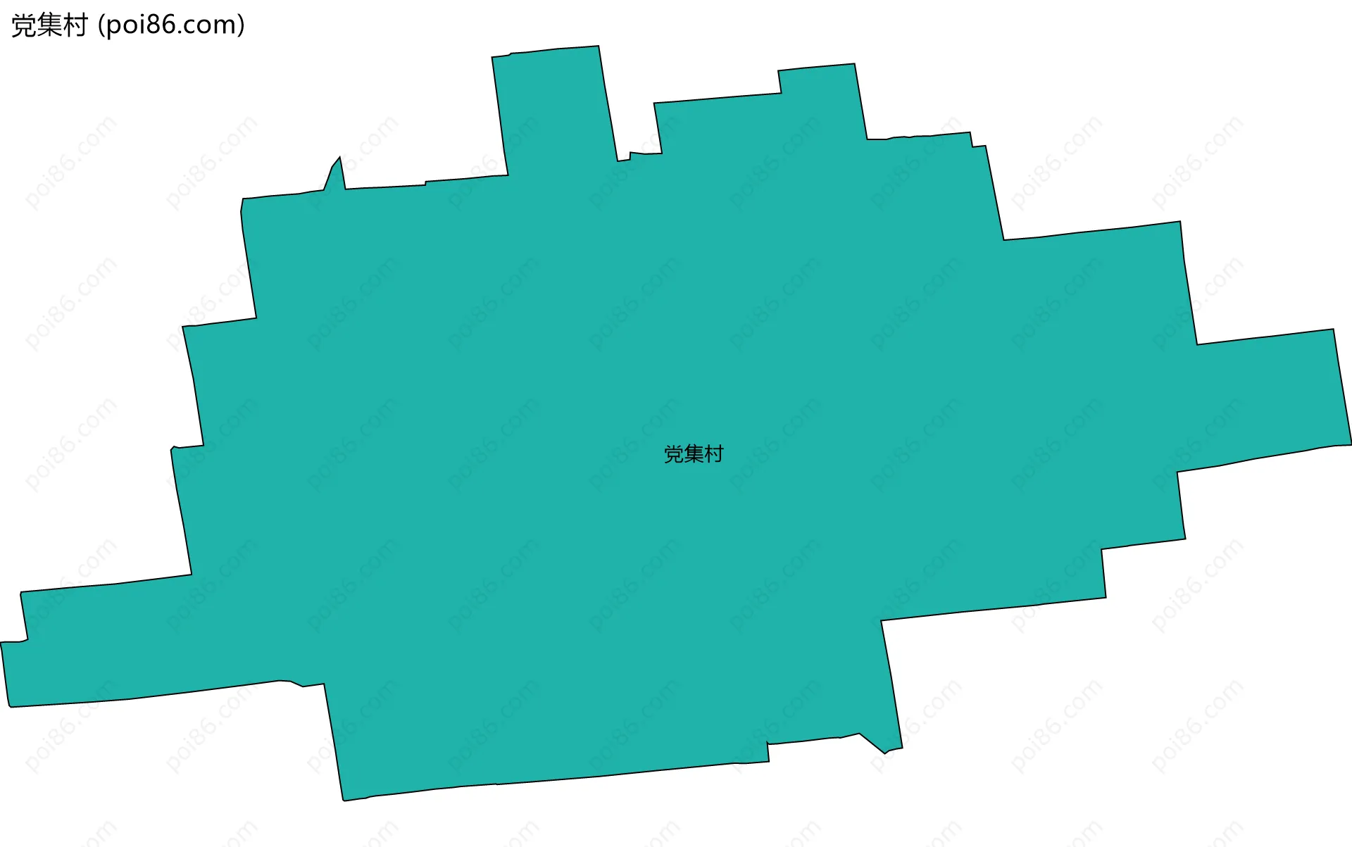 党集村边界地图