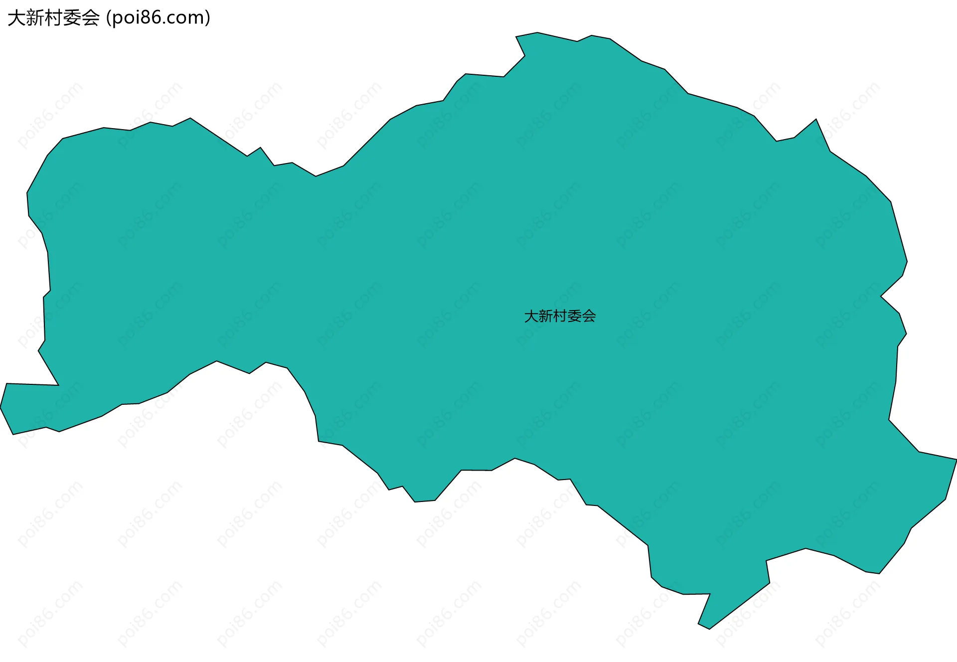 大新村委会边界地图