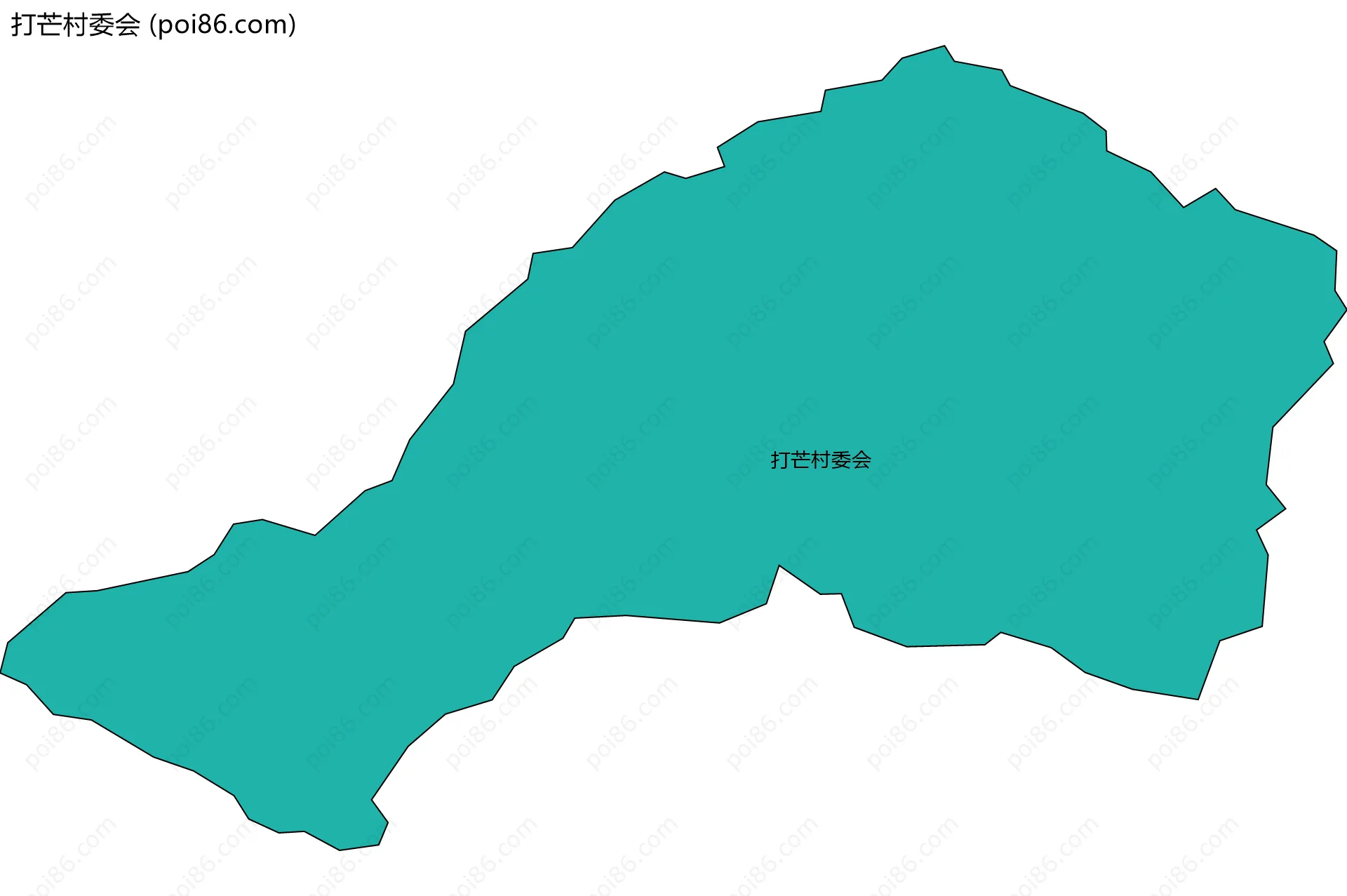 打芒村委会边界地图