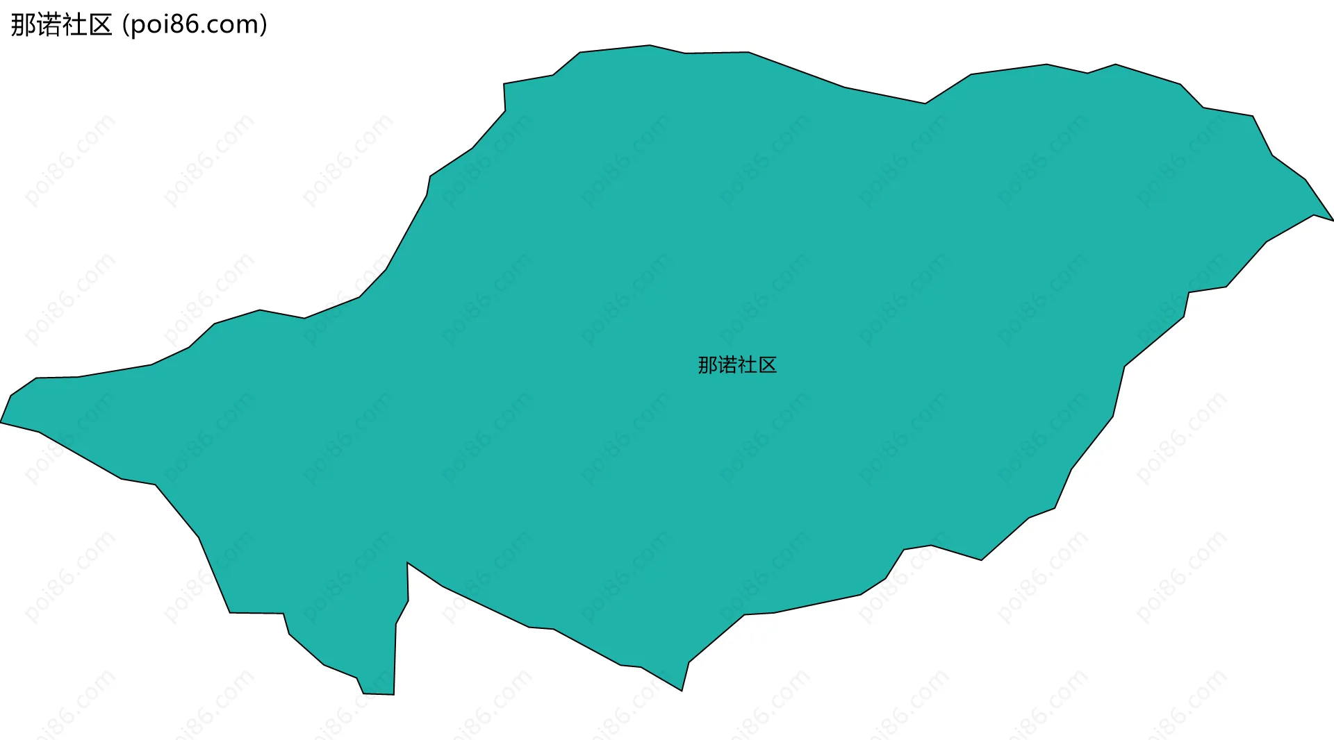 那诺社区边界地图