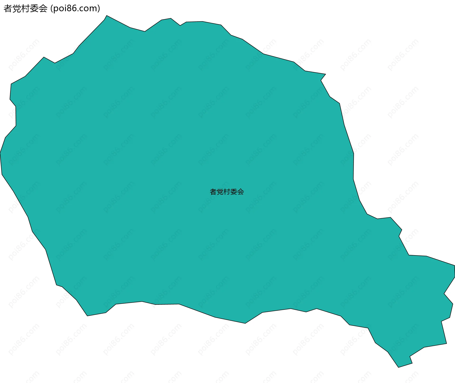 者党村委会边界地图