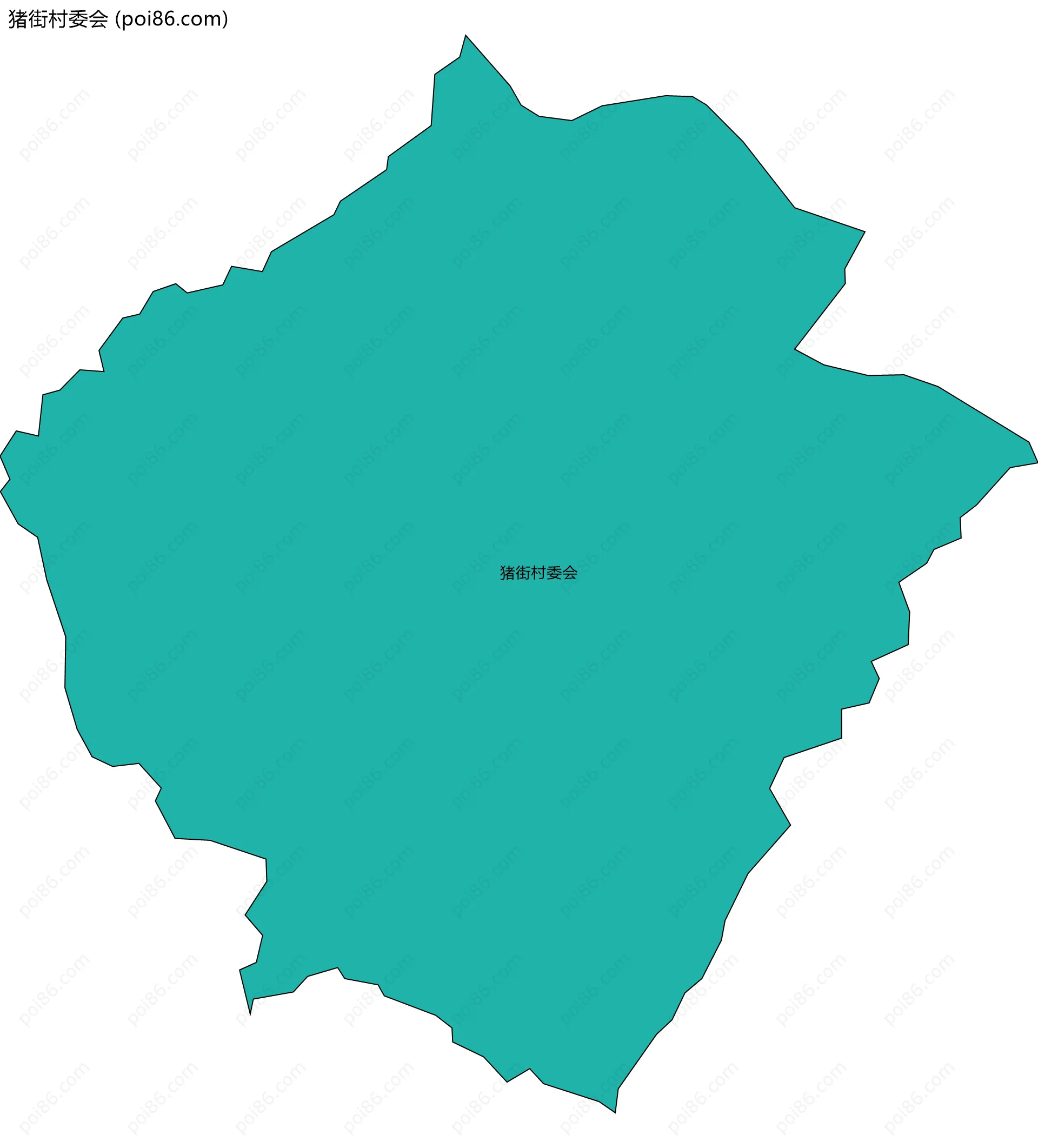 猪街村委会边界地图