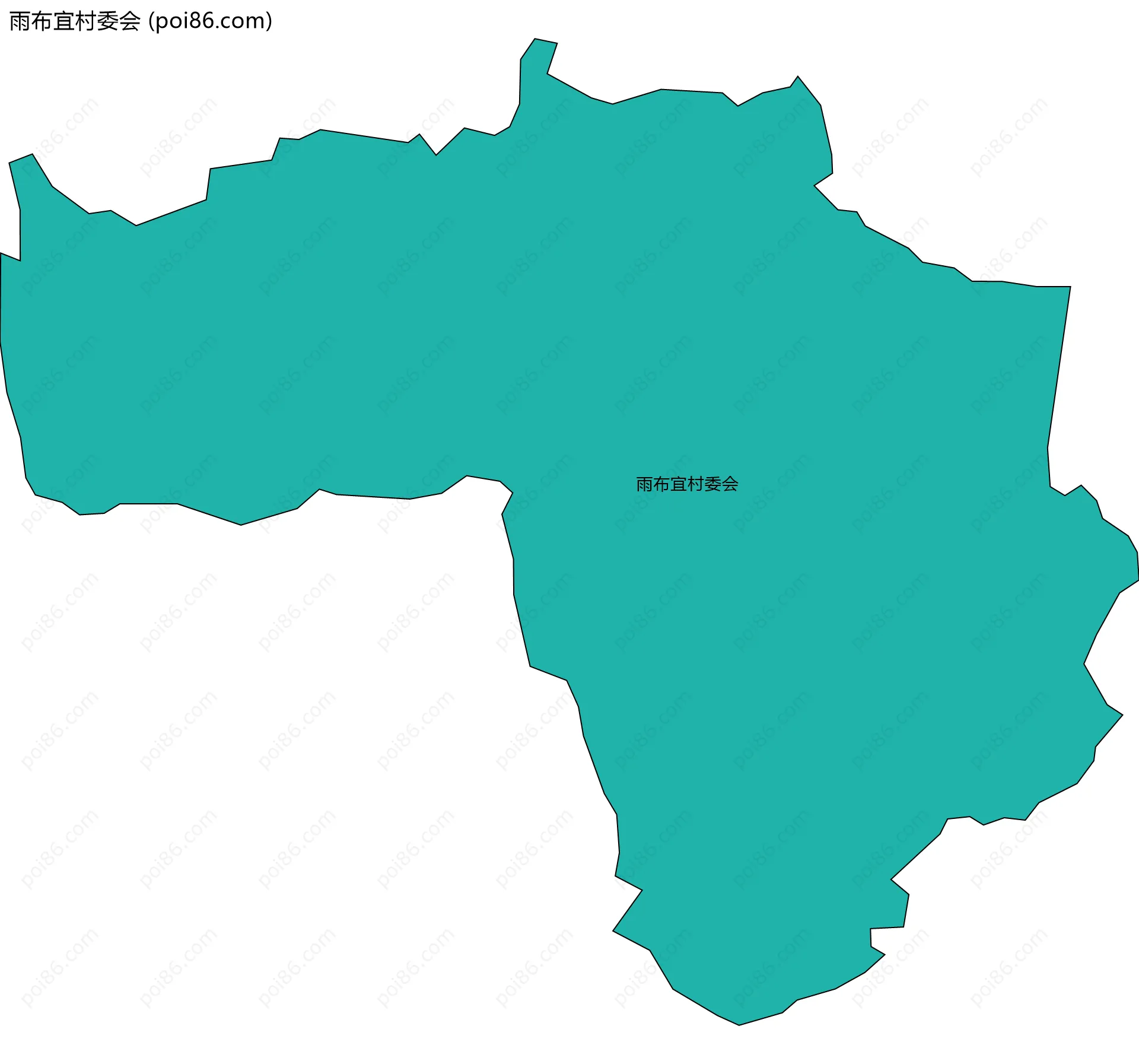 雨布宜村委会边界地图